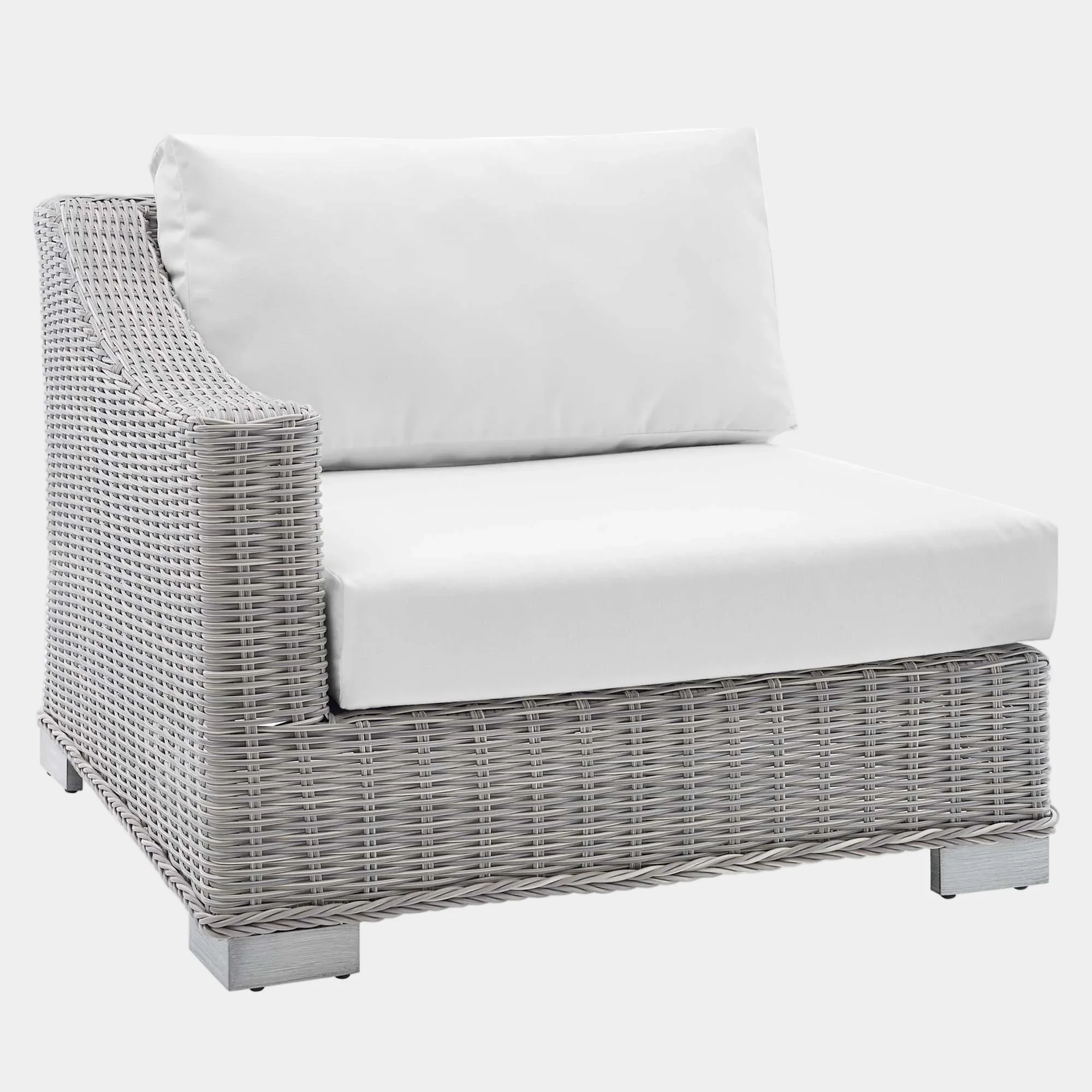 Conway Sunbrella® Outdoor Patio Wicker Rattan Left-Arm Chair - Image 2