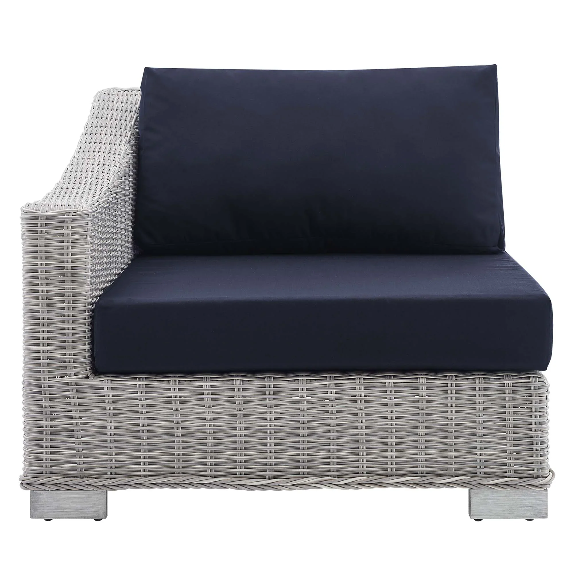 Conway Sunbrella® Outdoor Patio Wicker Rattan Left-Arm Chair - Image 5