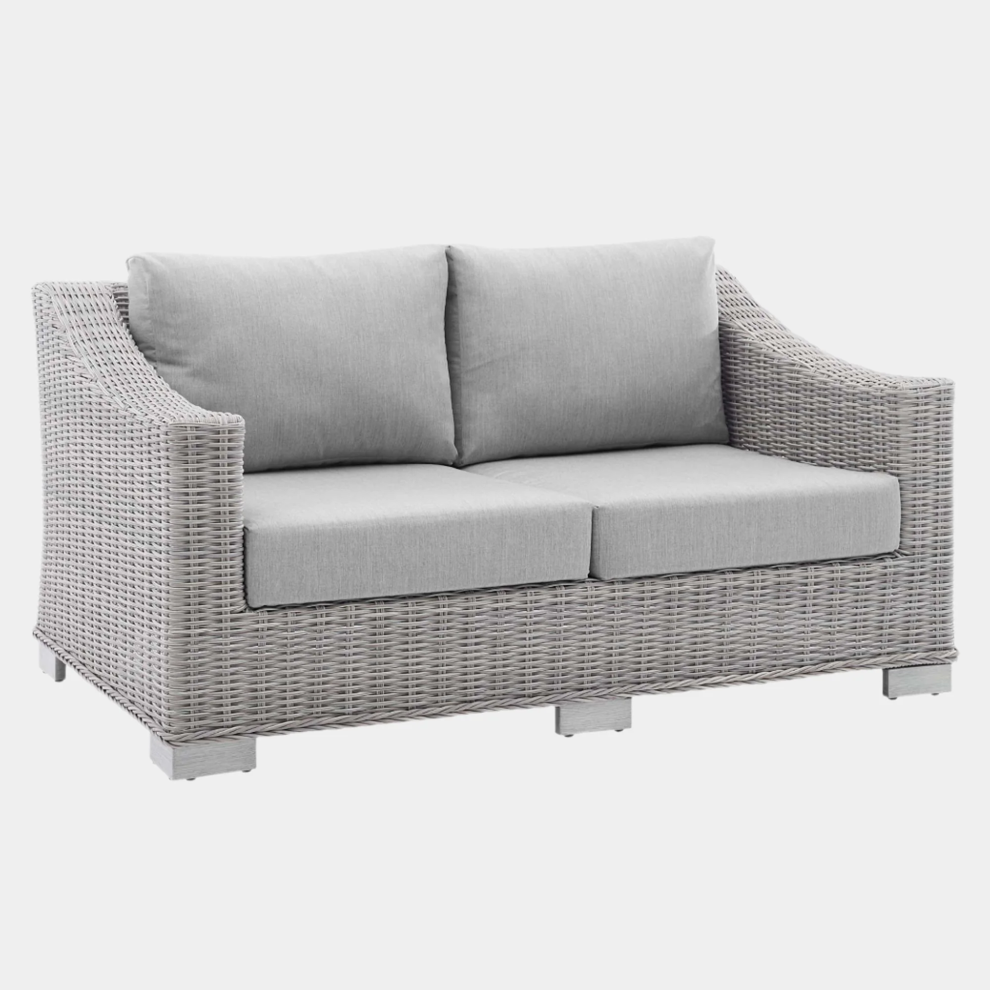 Conway Sunbrella® Outdoor Patio Wicker Rattan Loveseat - Image 10