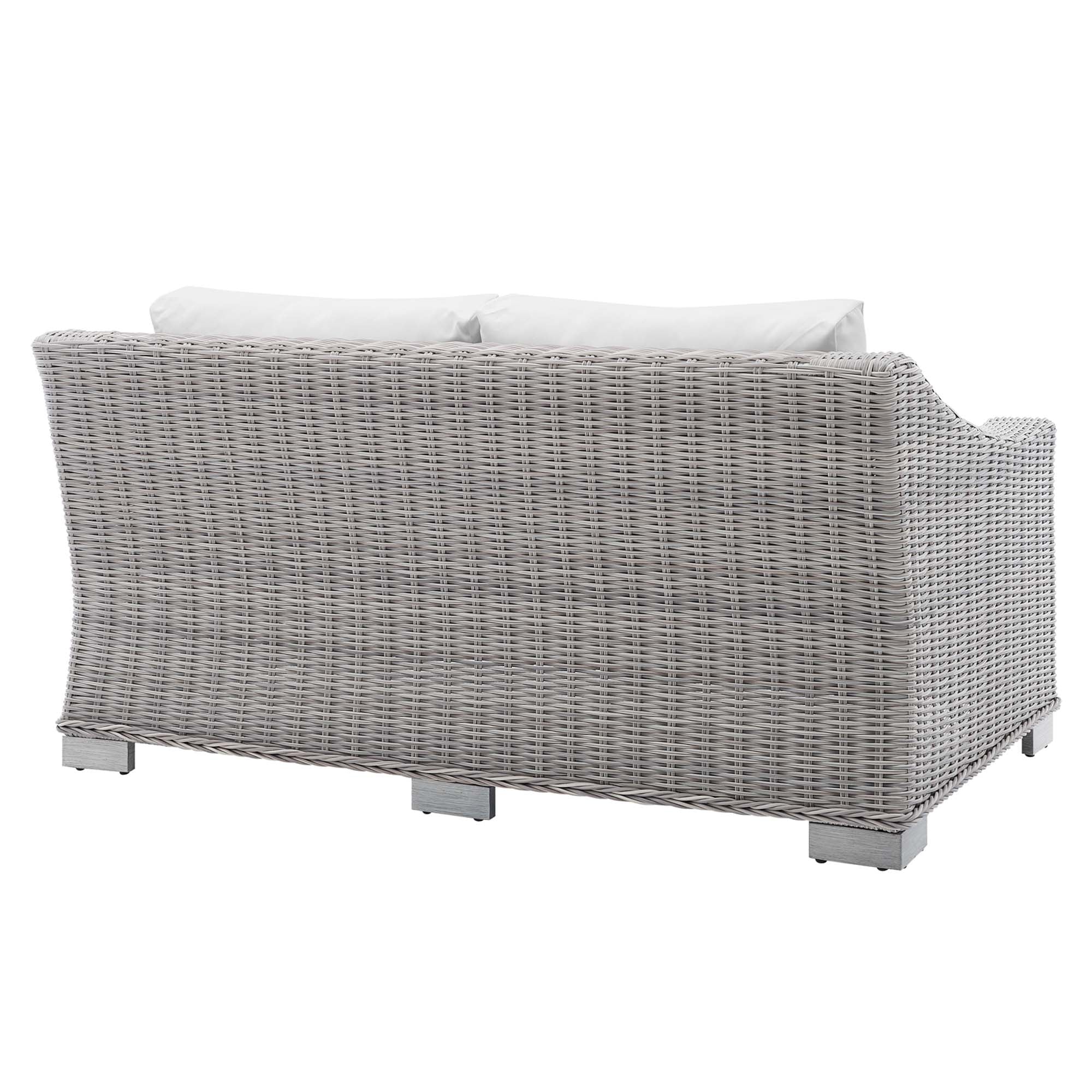 Conway Sunbrella® Outdoor Patio Wicker Rattan Loveseat - Image 22
