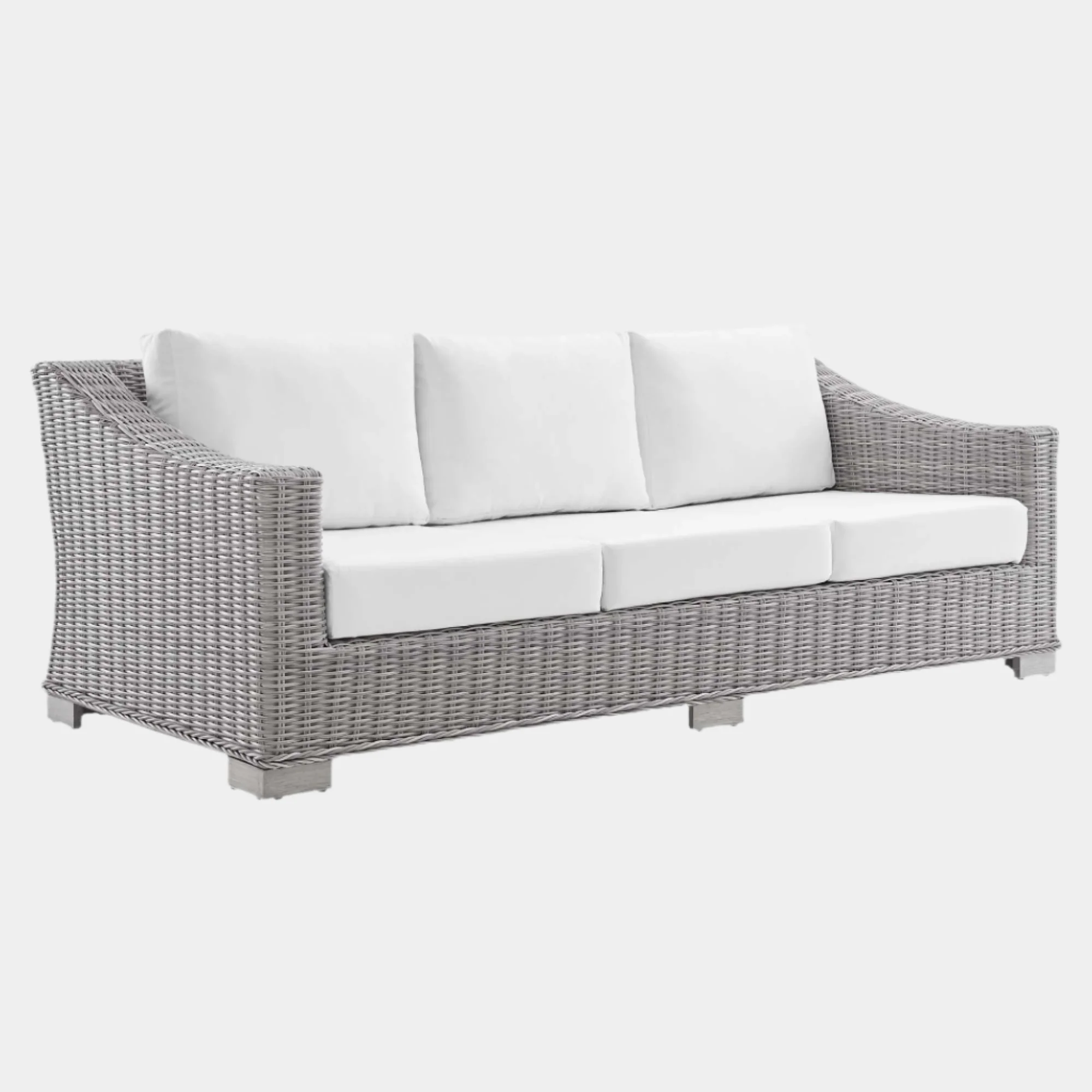Conway Sunbrella® Outdoor Patio Wicker Rattan Sofa - Image 10