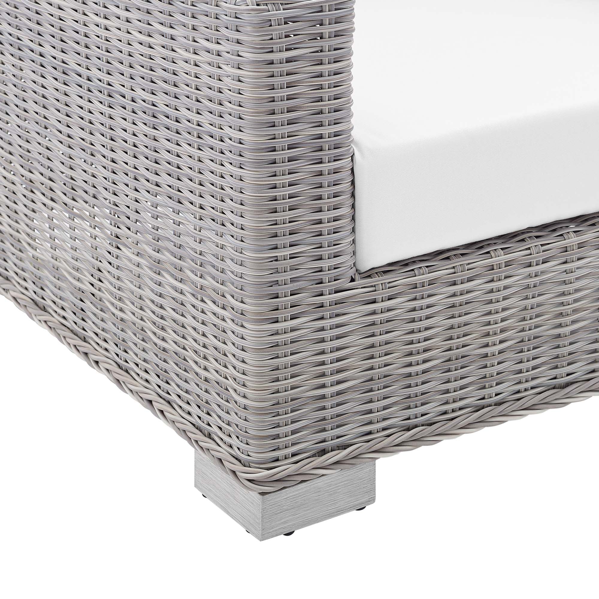 Conway Sunbrella® Outdoor Patio Wicker Rattan Sofa - Image 15