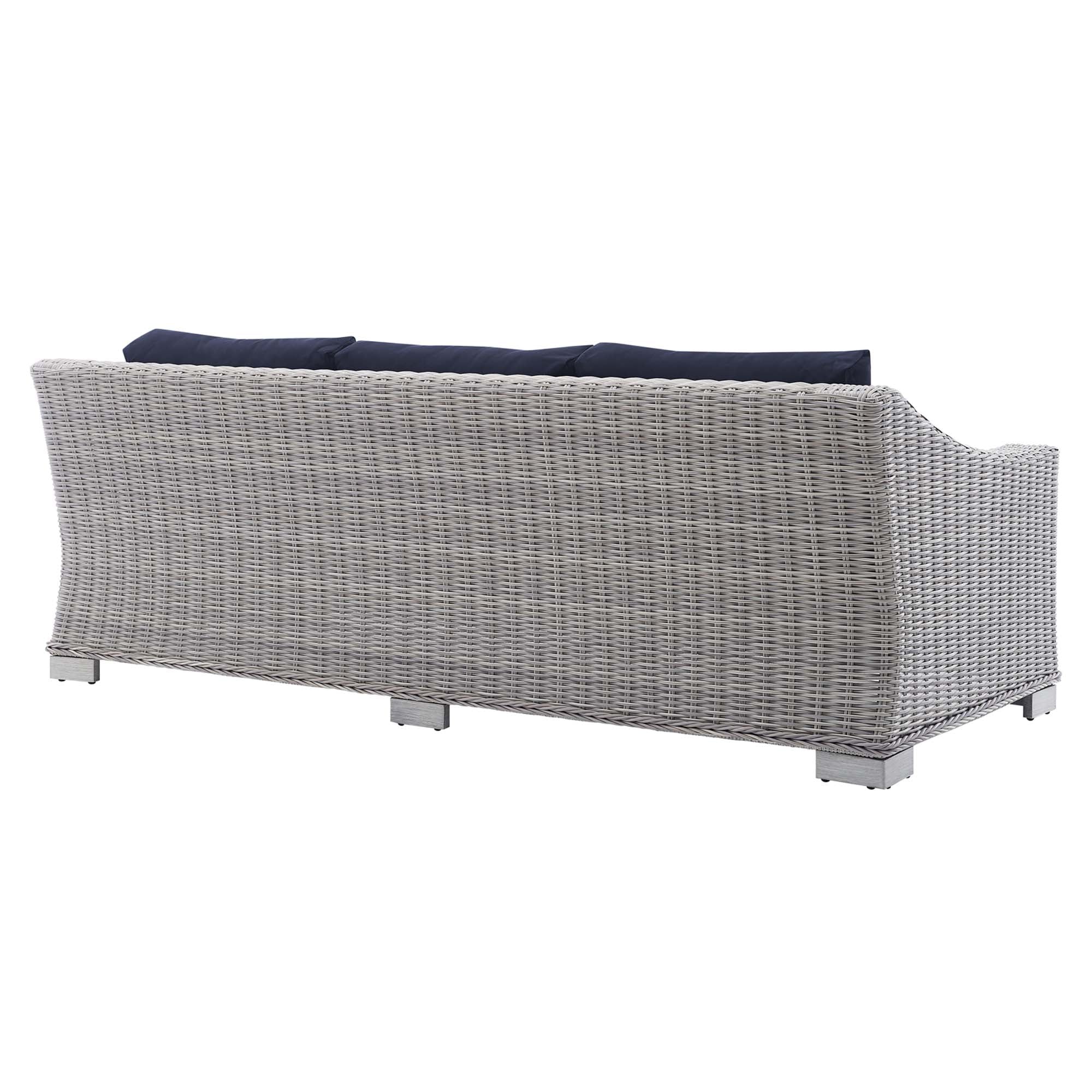 Conway Sunbrella® Outdoor Patio Wicker Rattan Sofa - Image 23