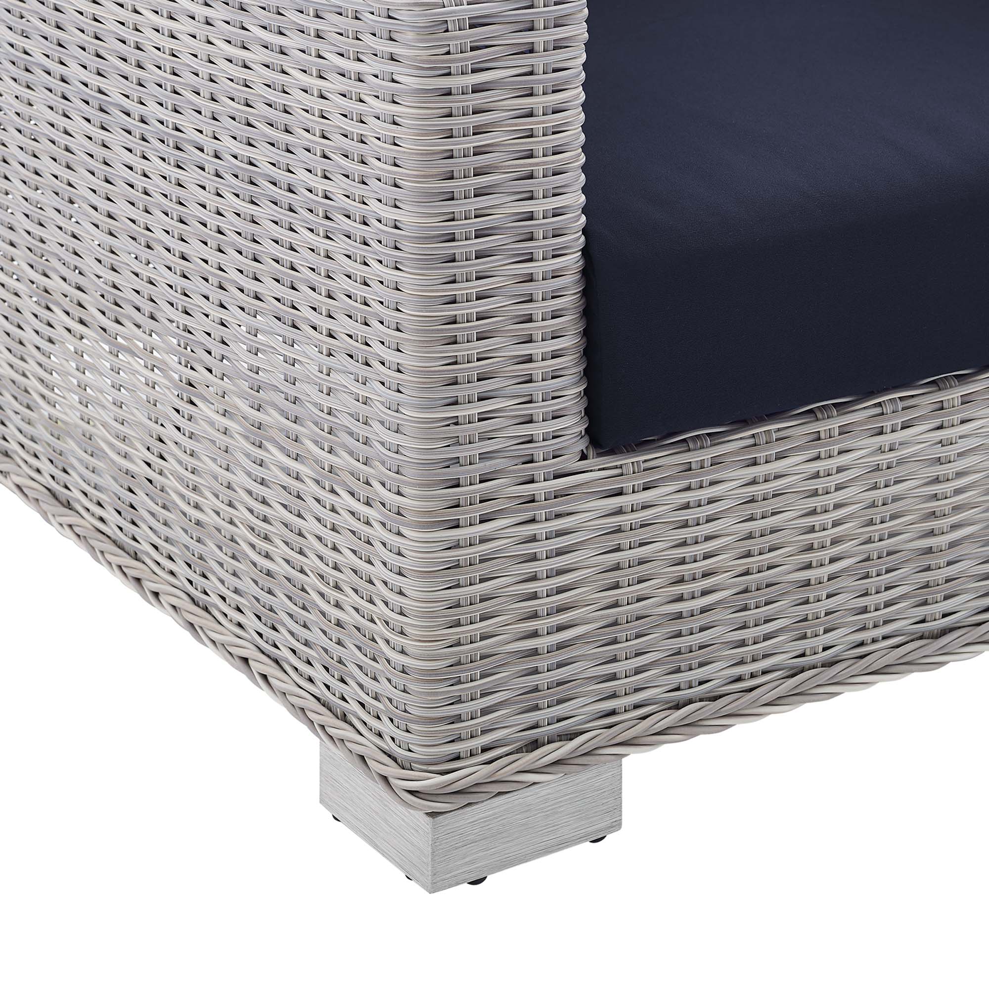 Conway Sunbrella® Outdoor Patio Wicker Rattan Sofa - Image 24