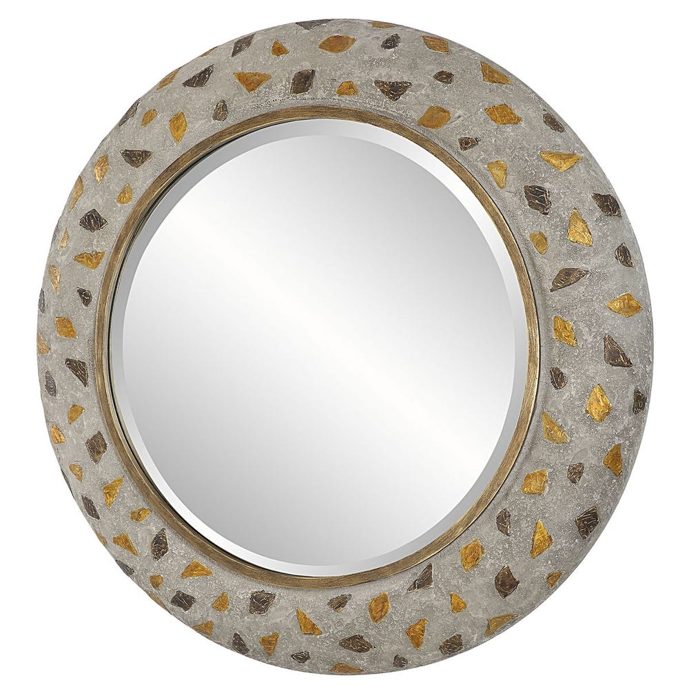 Copper Terrazzo Round Mirror - Image 3