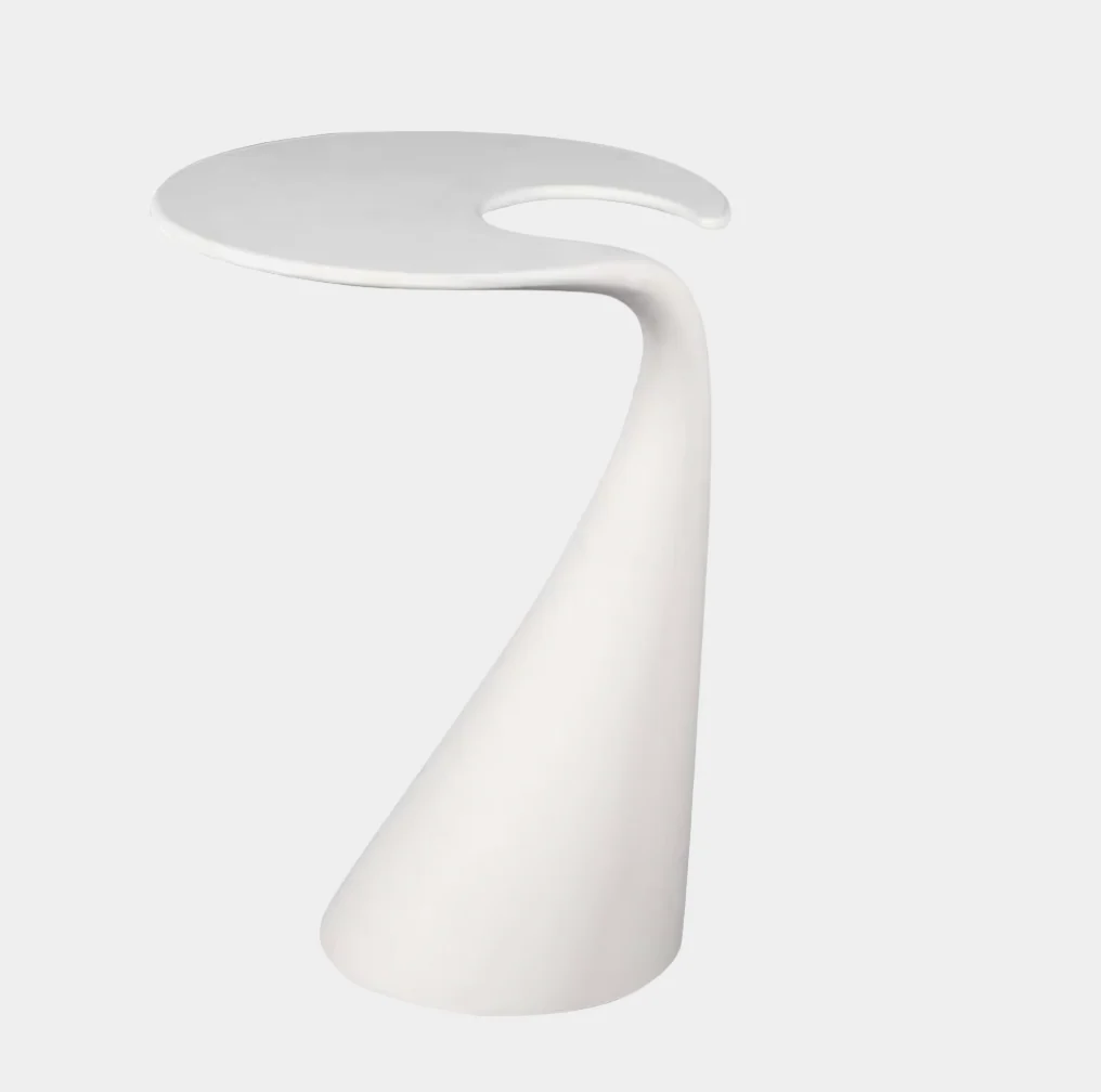 Milan White Side Table