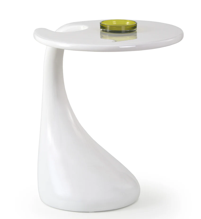 Milan White Side Table - Image 2