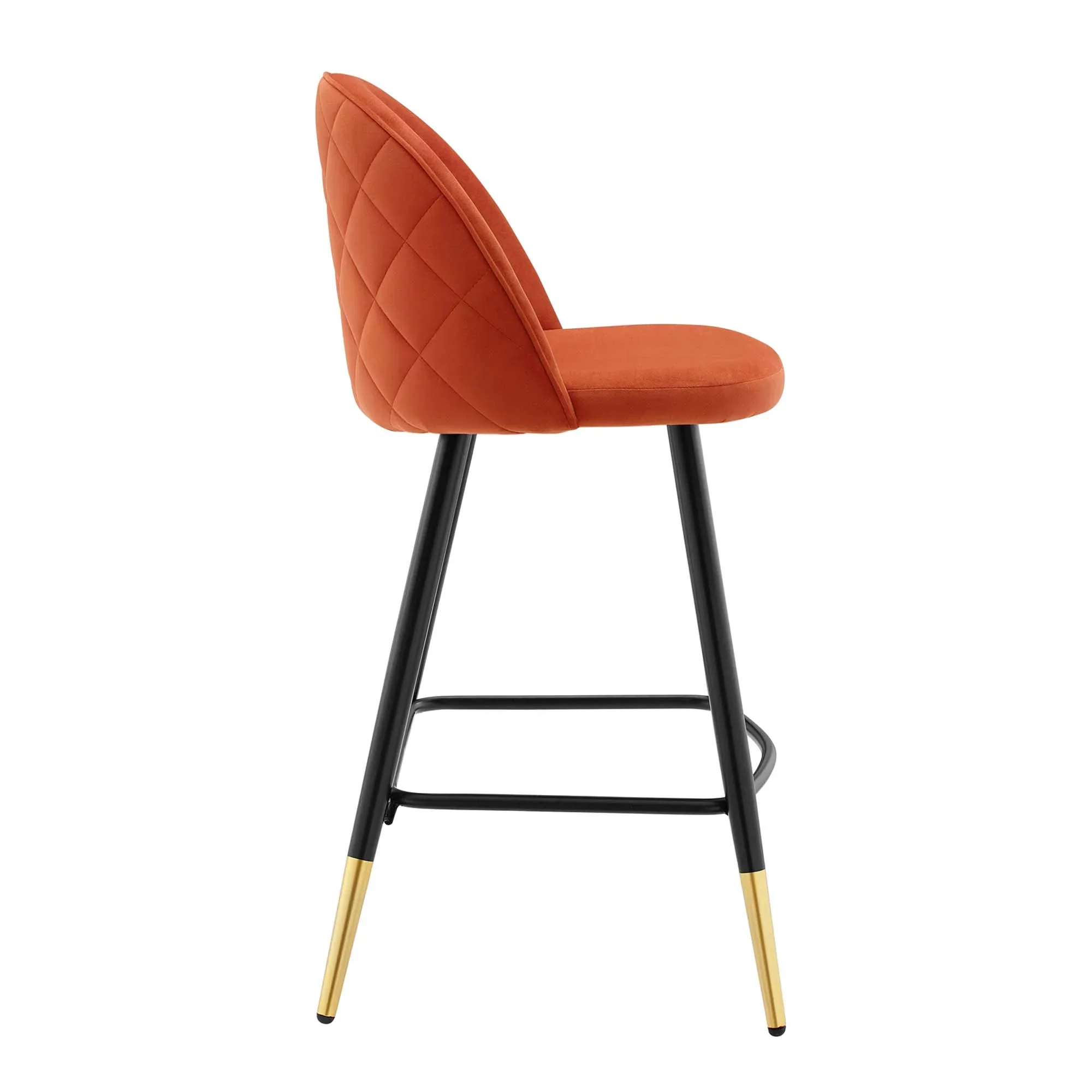 Cordial Performance Velvet Counter Stools Set of 2 - Image 6