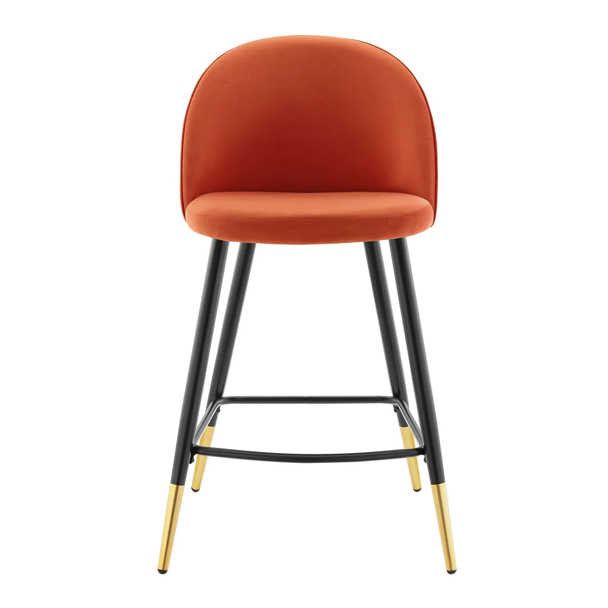 Cordial Performance Velvet Counter Stools Set of 2 - Image 8
