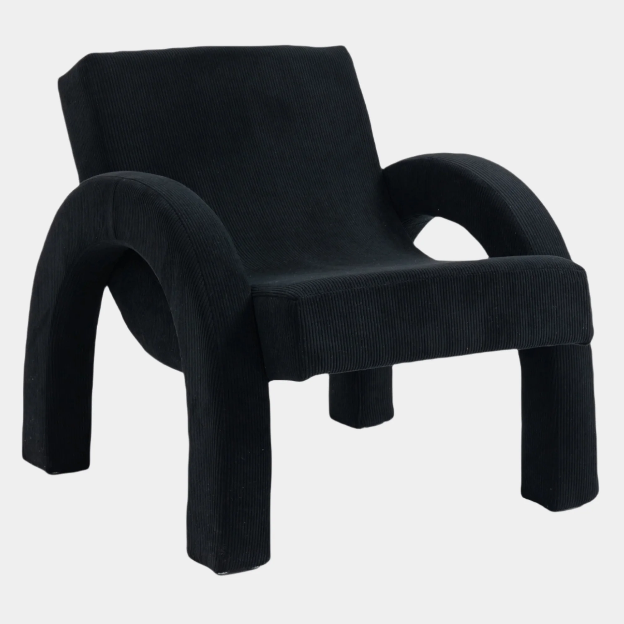 Corduroy Fabric Upholstered Accent Chair