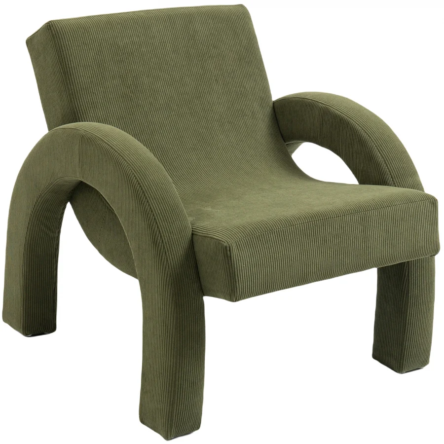 Corduroy Fabric Upholstered Accent Chair - Image 27