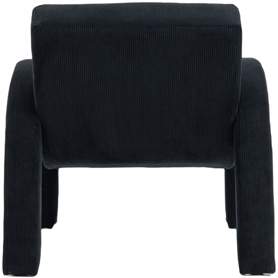 Corduroy Fabric Upholstered Accent Chair - Image 3