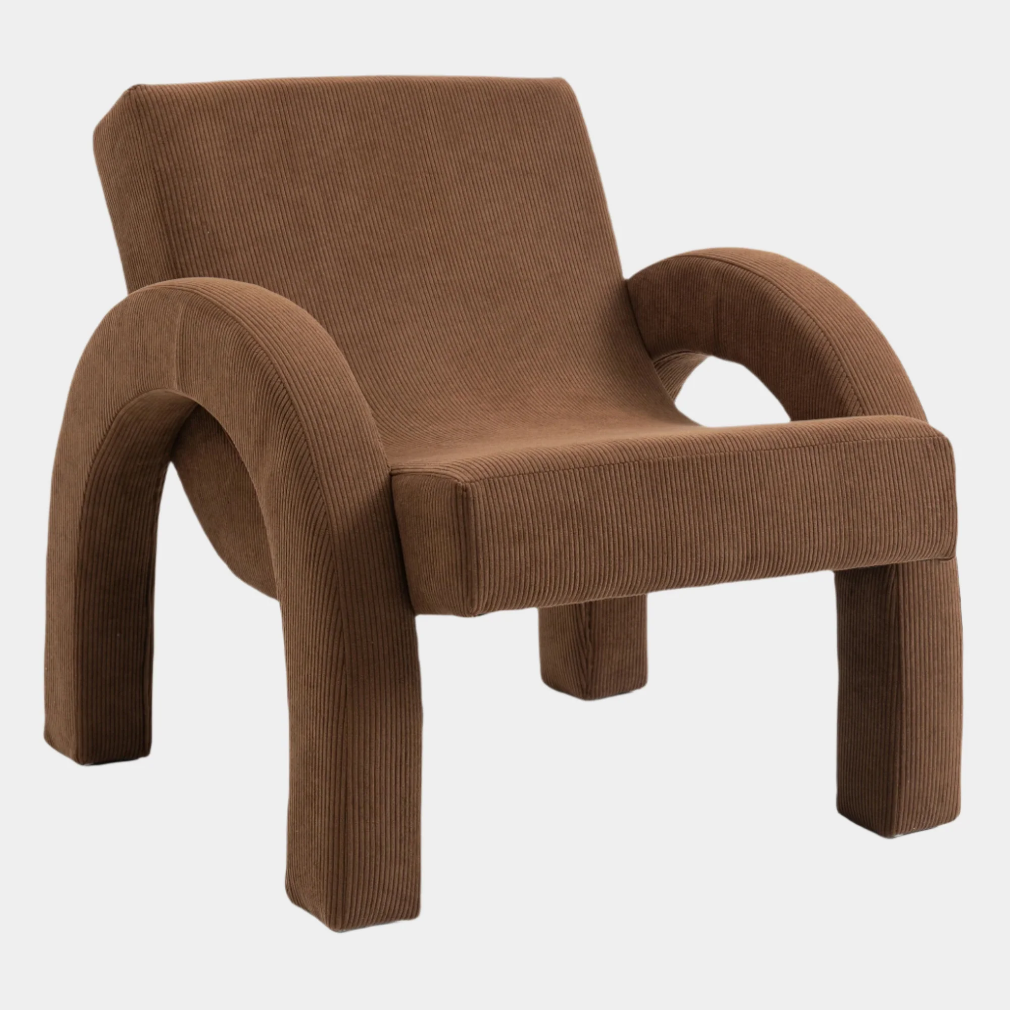 Corduroy Fabric Upholstered Accent Chair - Image 40
