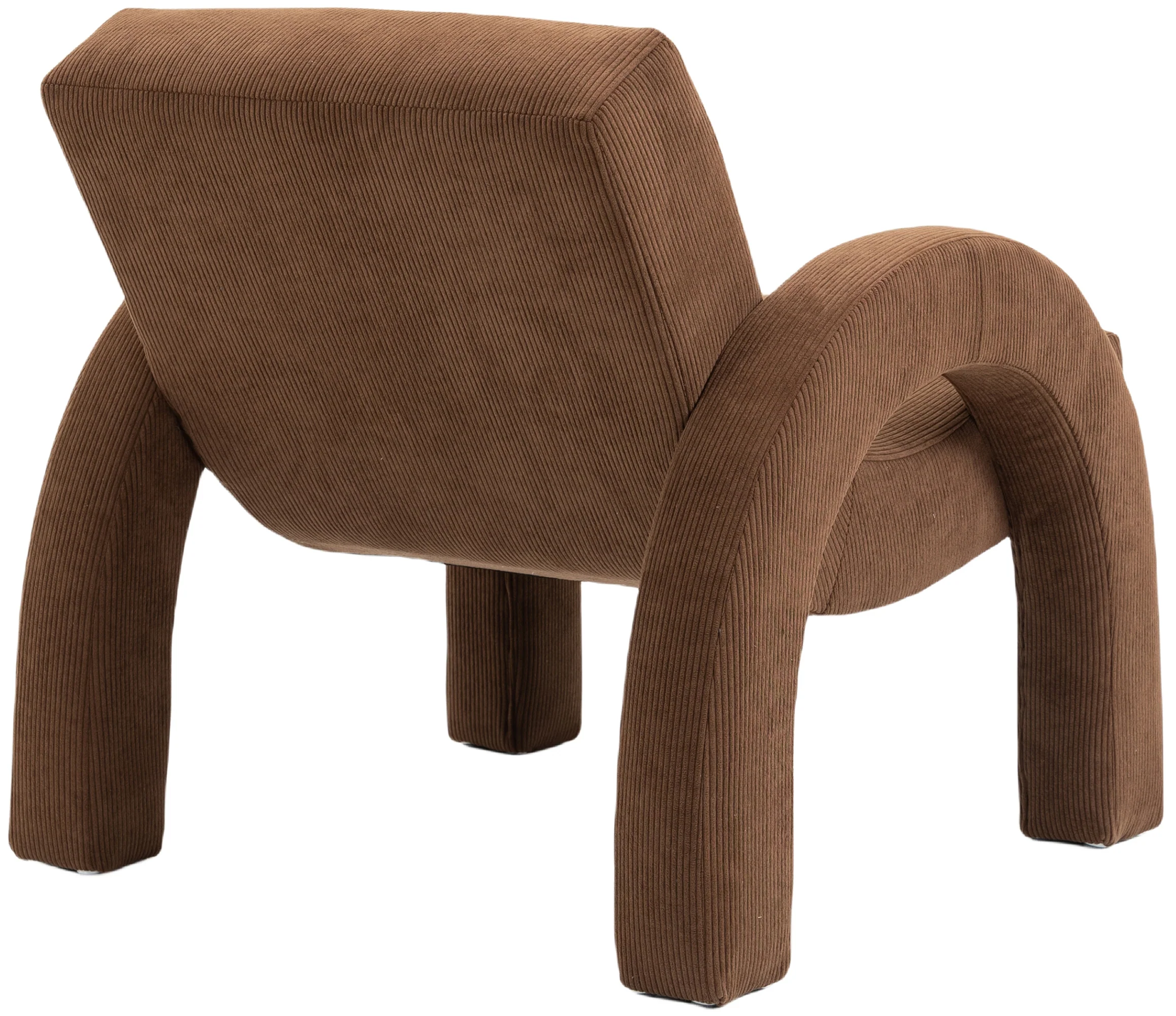 Corduroy Fabric Upholstered Accent Chair - Image 46