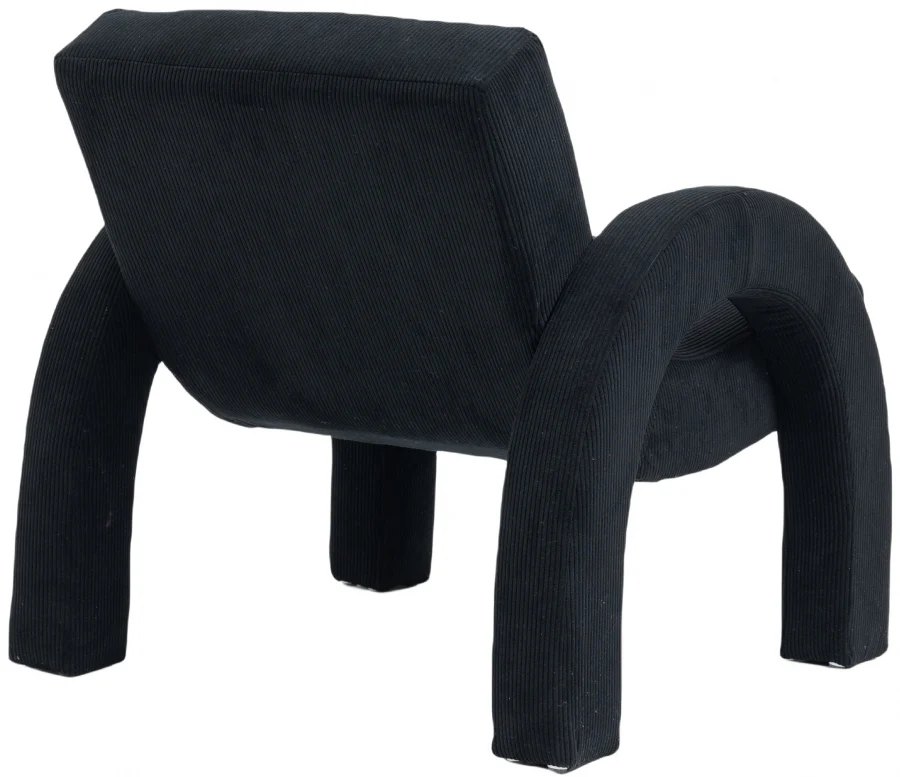 Corduroy Fabric Upholstered Accent Chair - Image 6