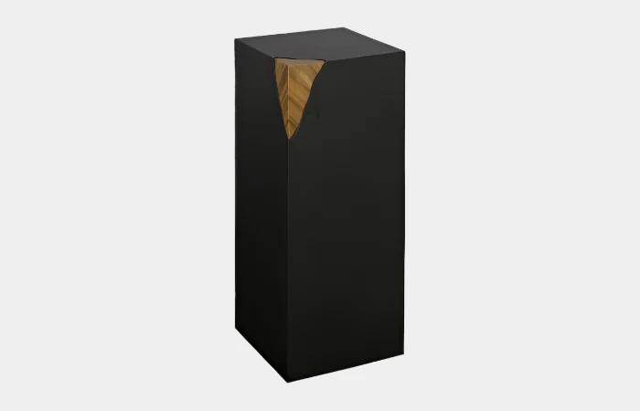 Cornered Pedestal, Natural, Iron