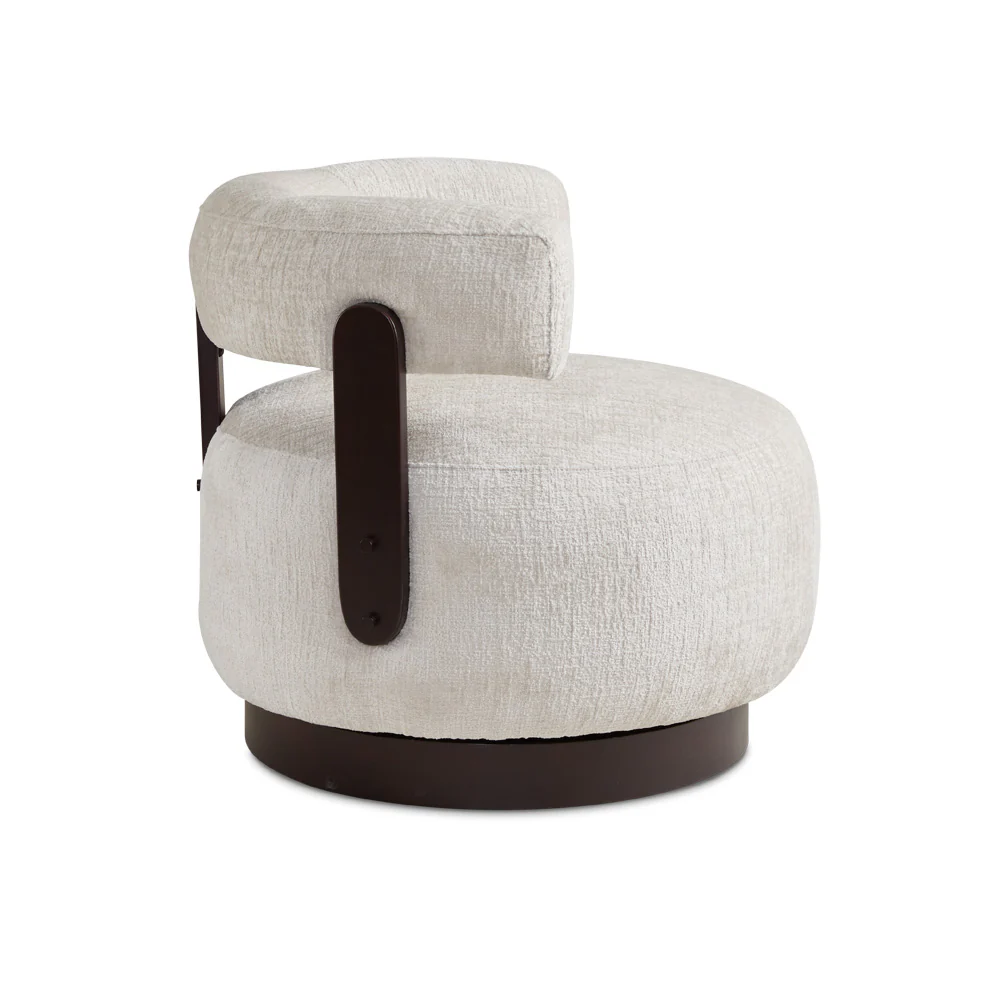 Cornwell Accent Chair Taupe Linen - Image 5