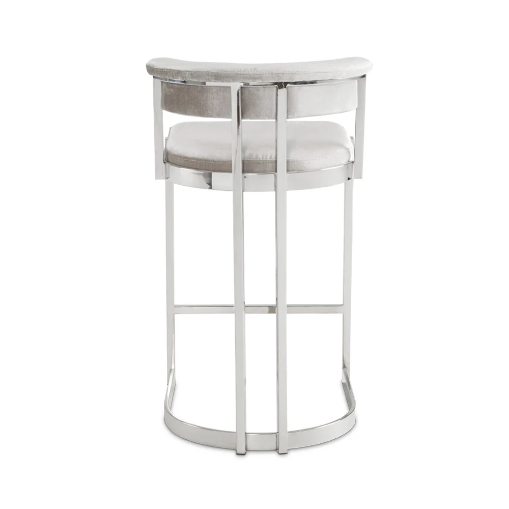 Corona Counter Chair: Grey Velvet - Image 4