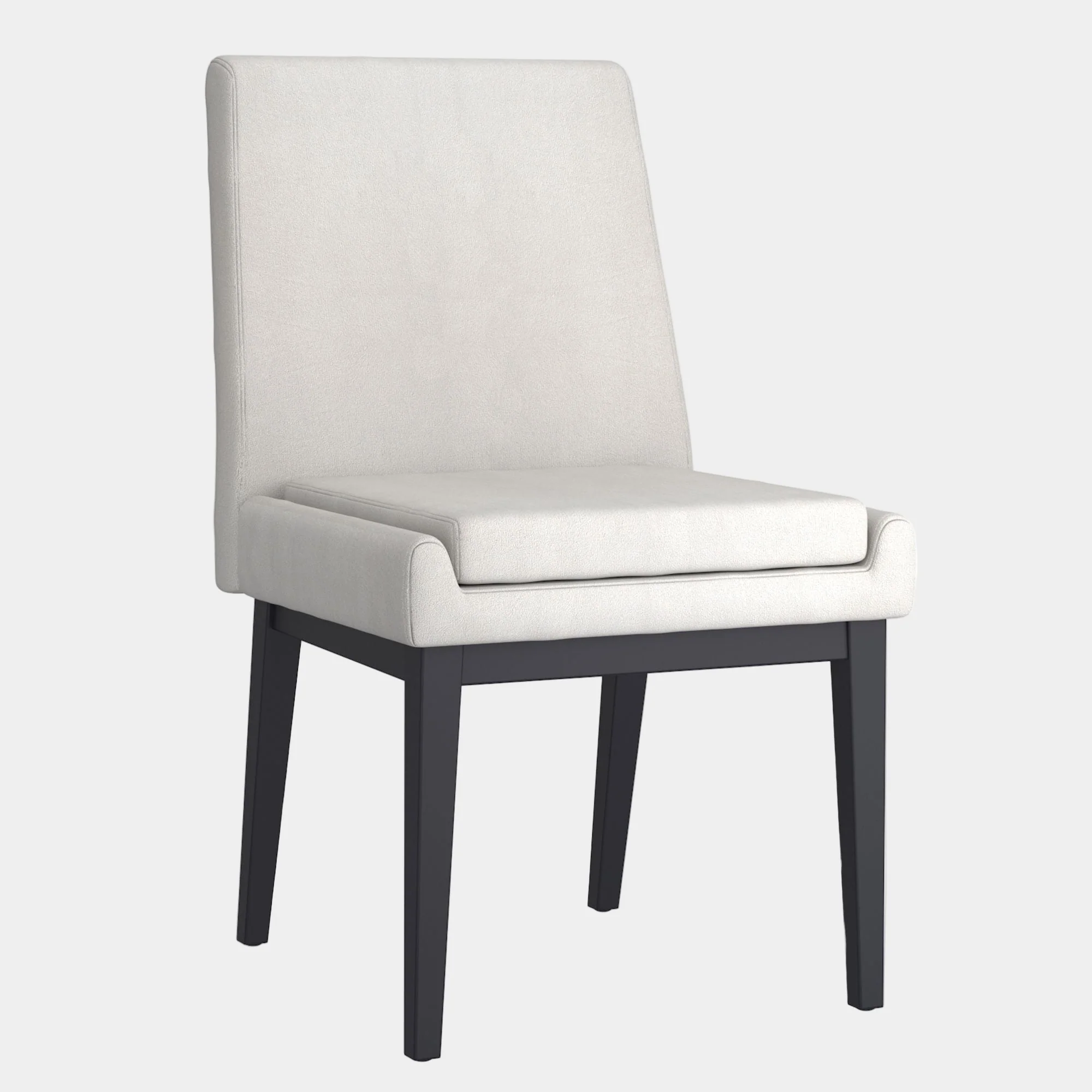 Cortez Dining Chair, set of 2, in Beige Fabric and Black
