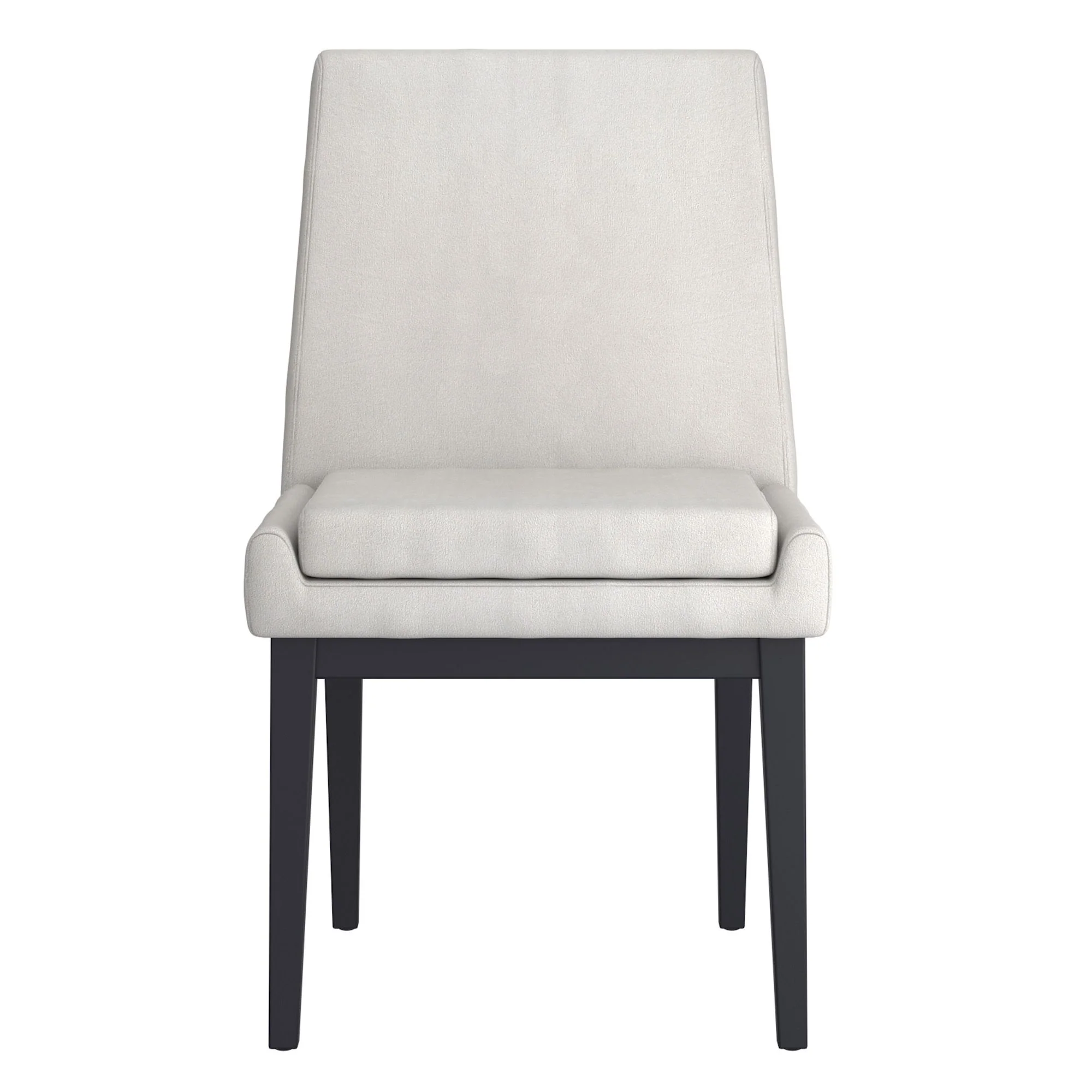 Cortez Dining Chair, set of 2, in Beige Fabric and Black - Image 5