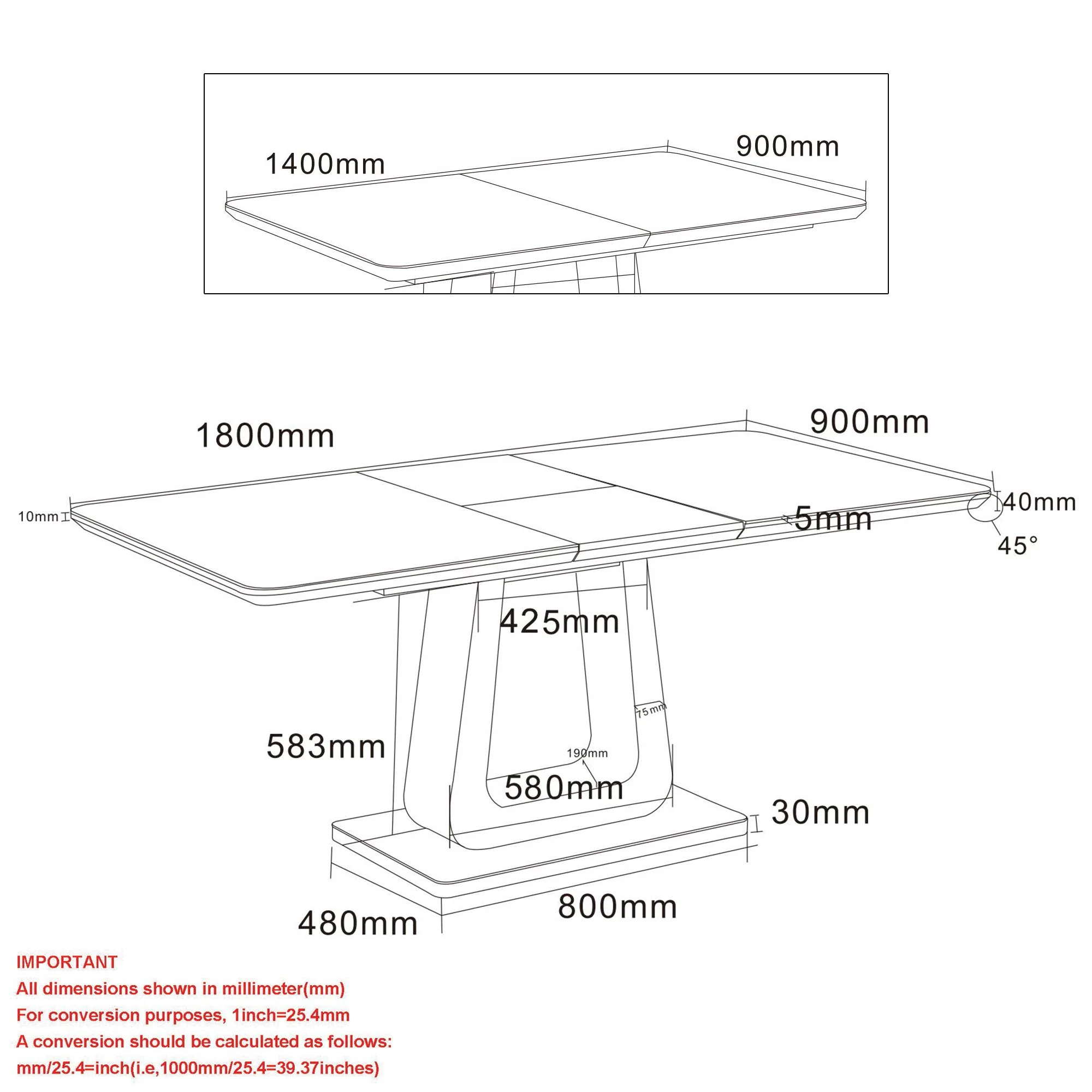 Corvus/Devo 7pc Dining Set in Warm Grey Table with White Chair - Image 12