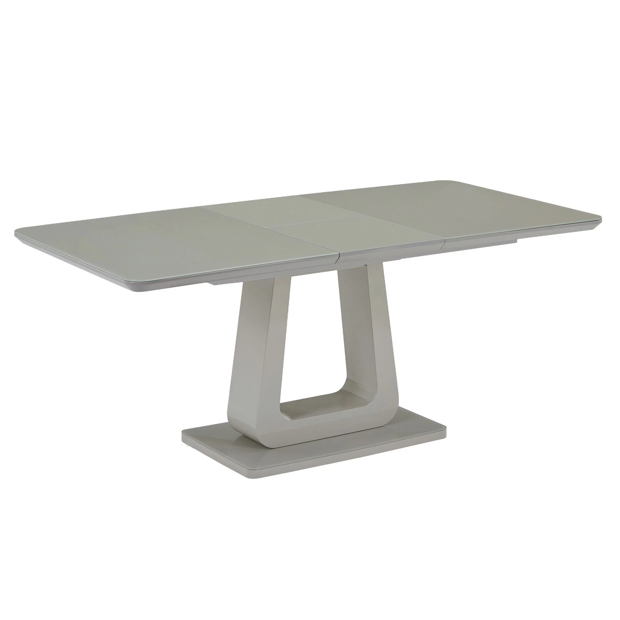 Corvus/Signy 7pc Dining Set in Warm Grey Table with Light Grey Chair - Image 2