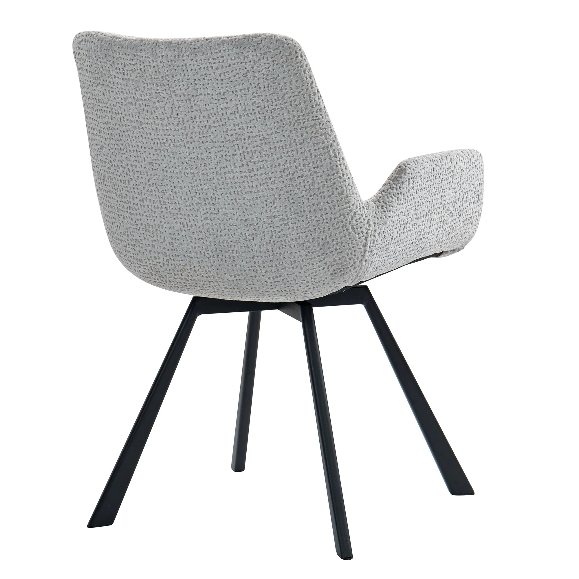 Corvus/Signy 7pc Dining Set in Warm Grey Table with Light Grey Chair - Image 8