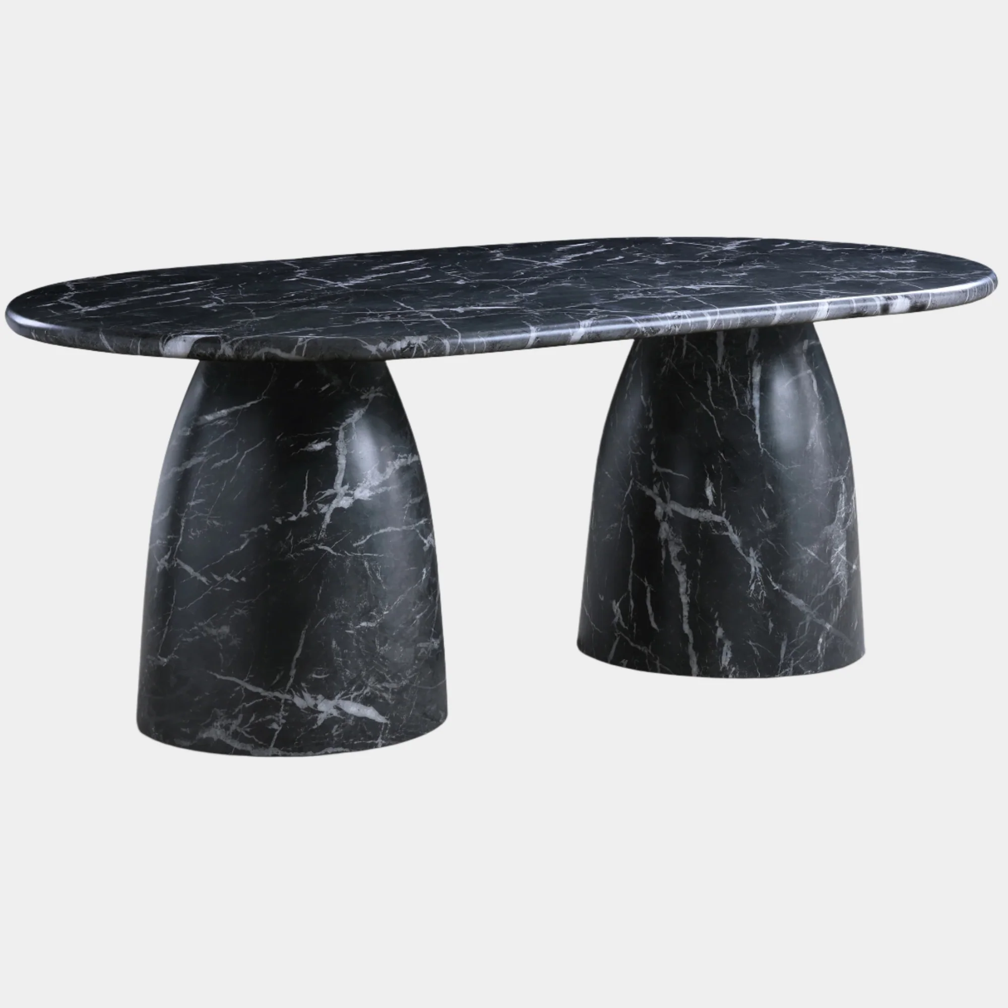 Cosenza Marble Finish Indoor / Outdoor Concrete Dining Table