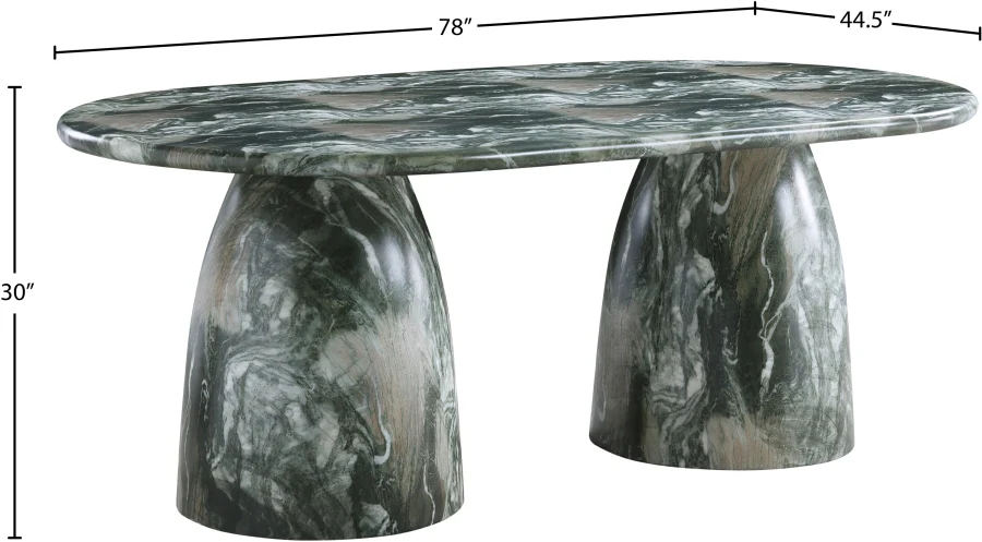 Cosenza Marble Finish Indoor / Outdoor Concrete Dining Table - Image 22