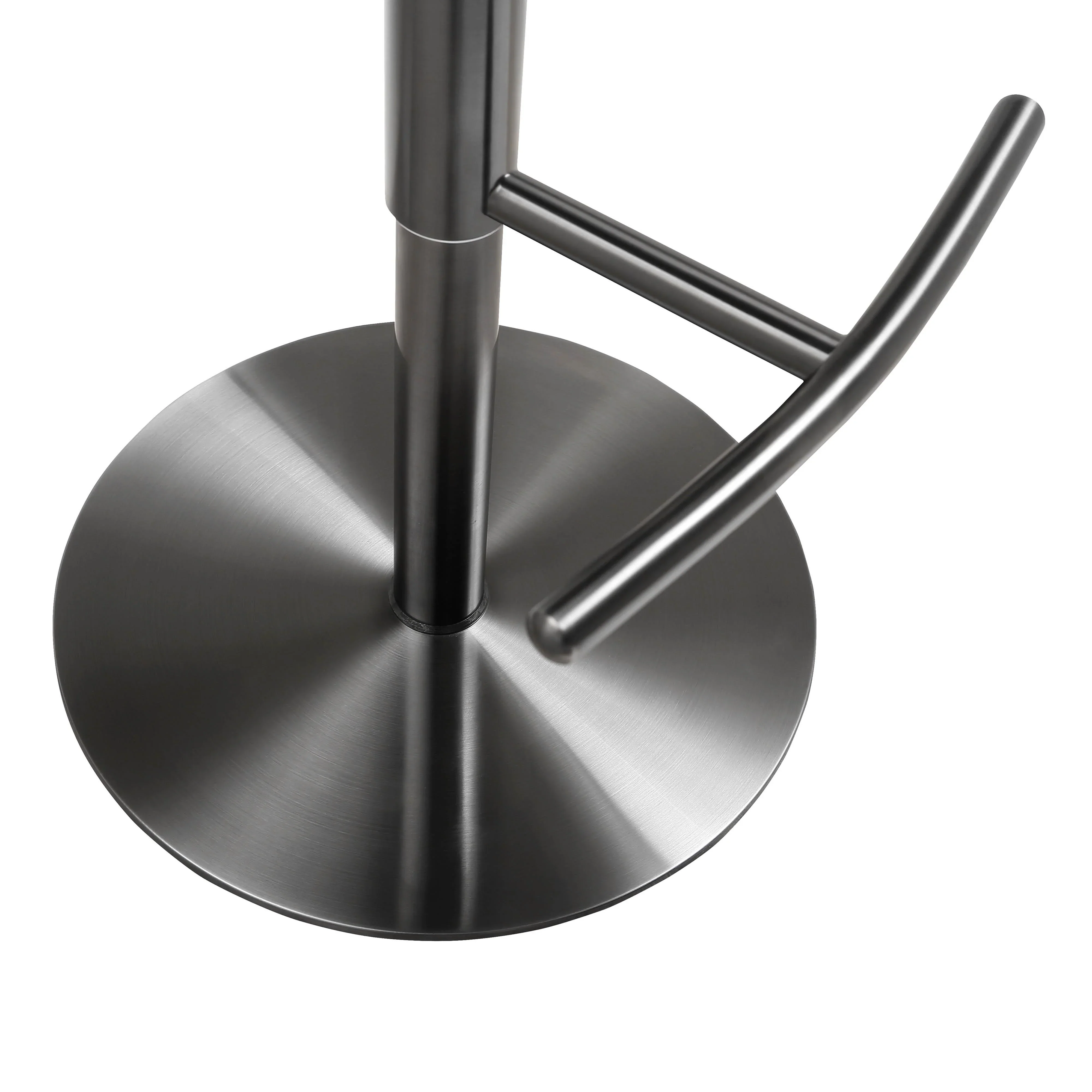 Cosmo Black Performance Vegan Leather on Black Steel Barstool - Image 6