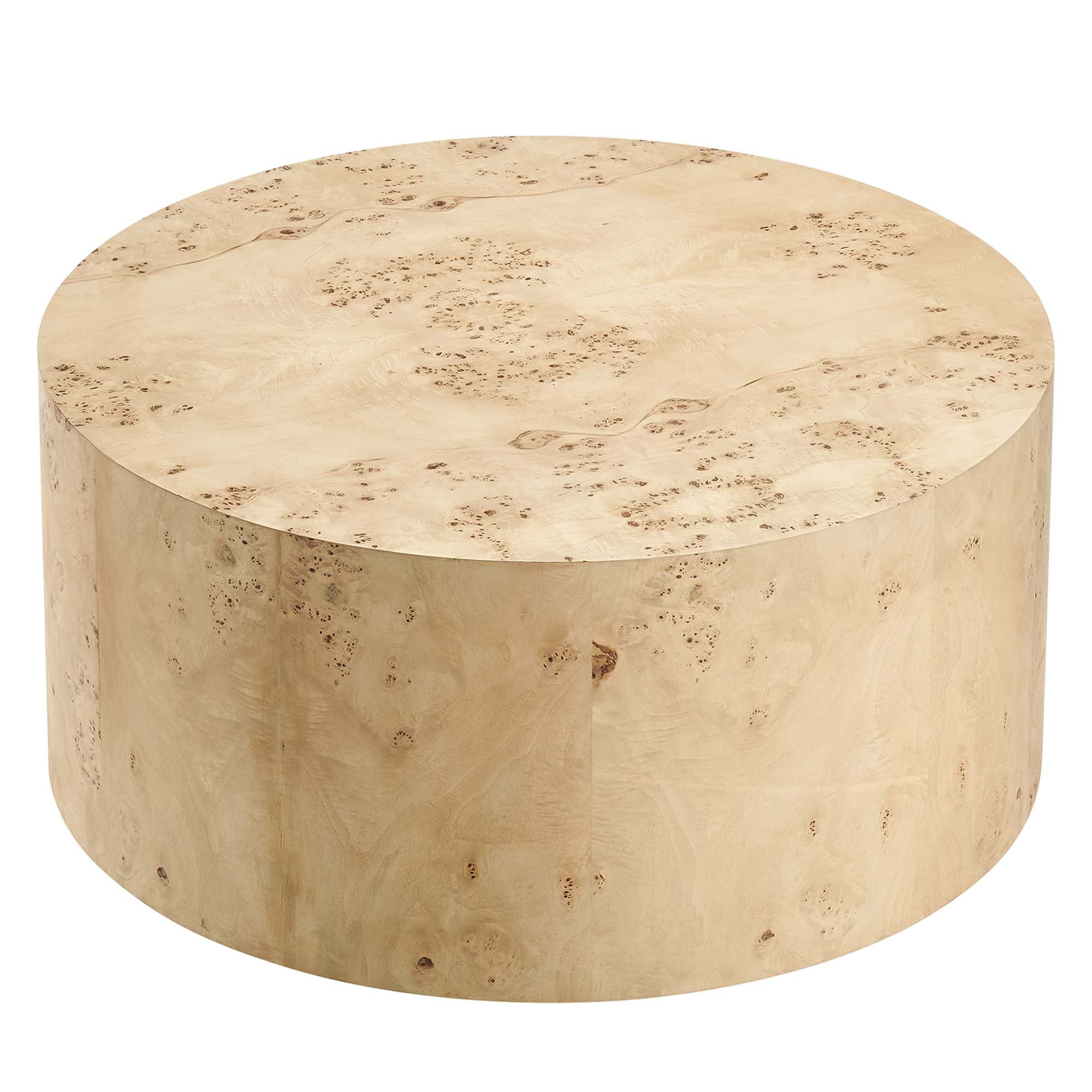 Cosmos 35" Round Burl Wood Coffee Table - Image 13