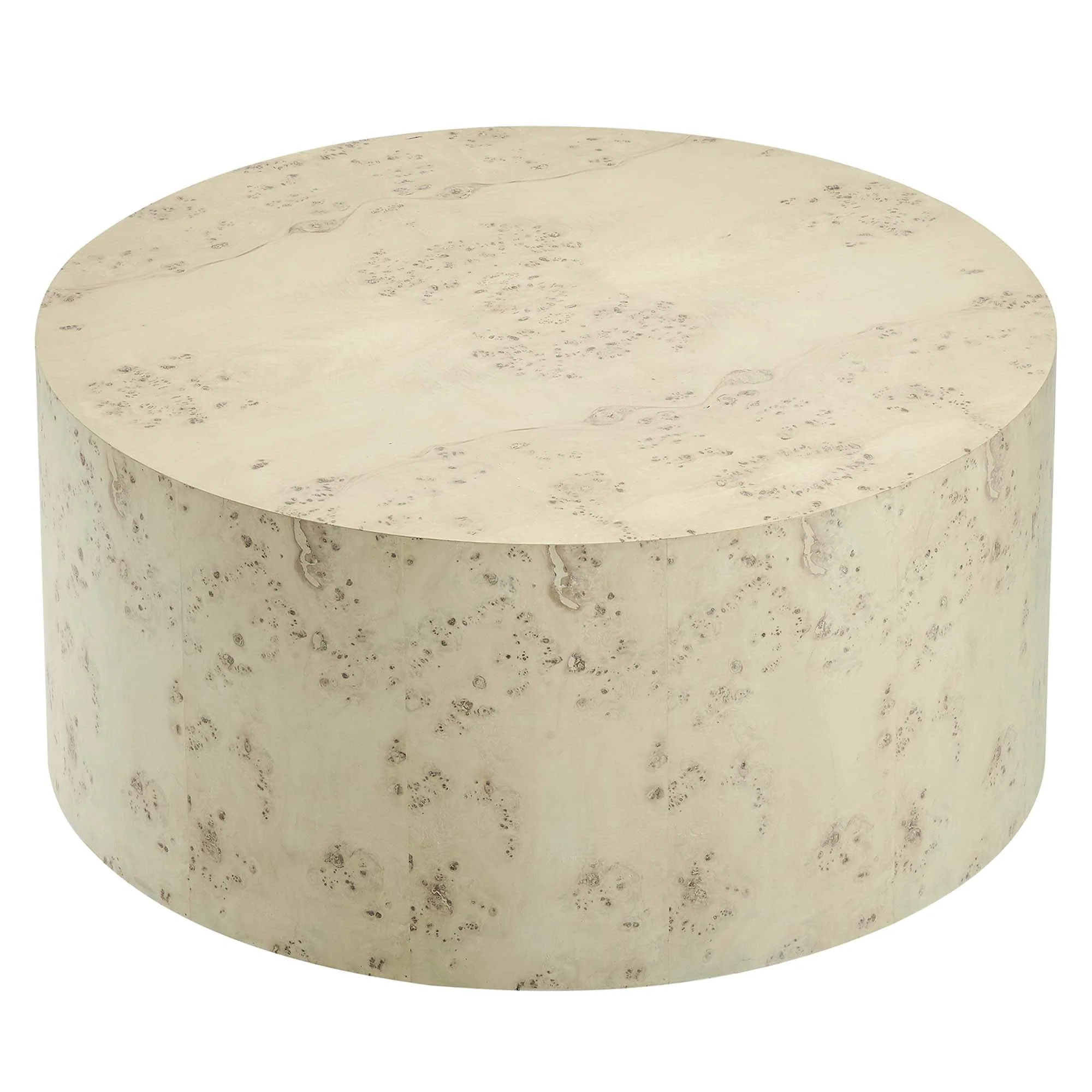 Cosmos 35" Round Burl Wood Coffee Table - Image 4
