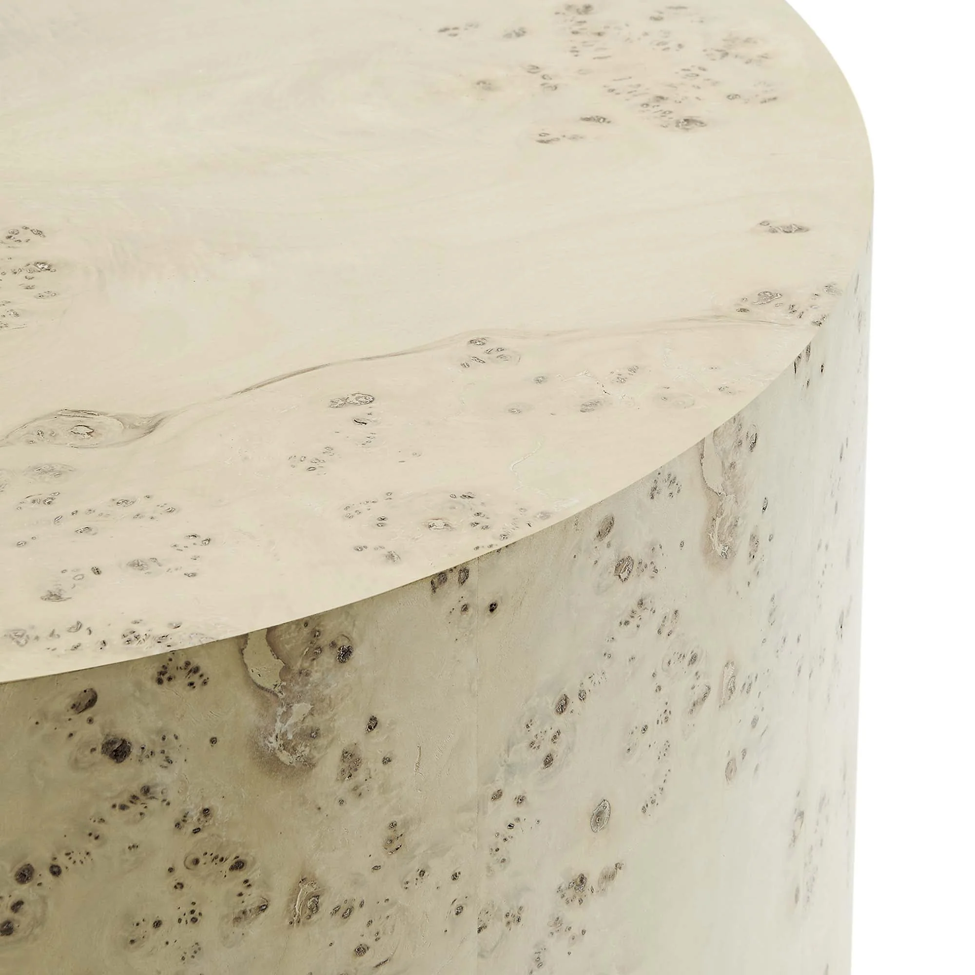 Cosmos 35" Round Burl Wood Coffee Table - Image 6