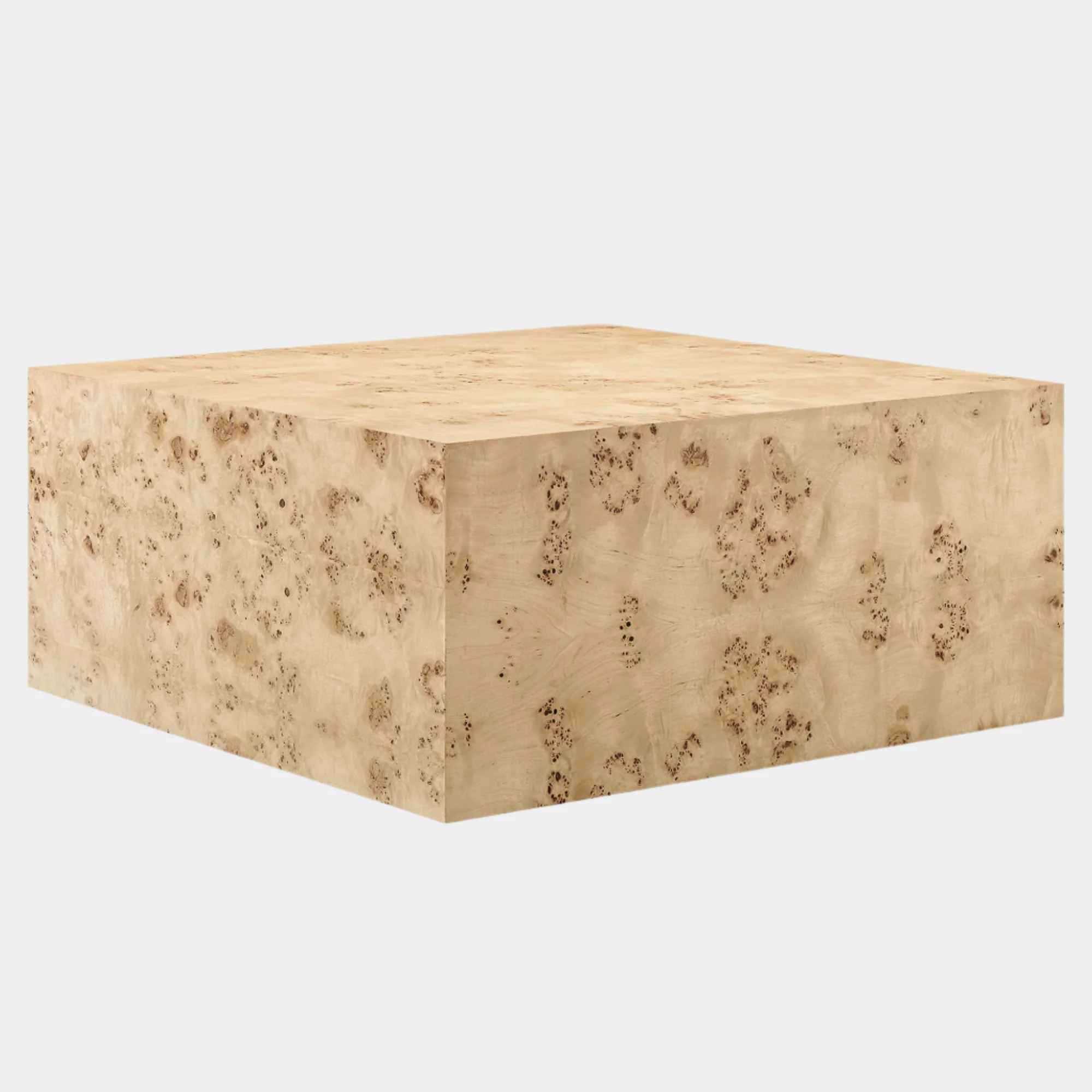 Cosmos 36" Square Burl Wood Coffee Table - Image 10