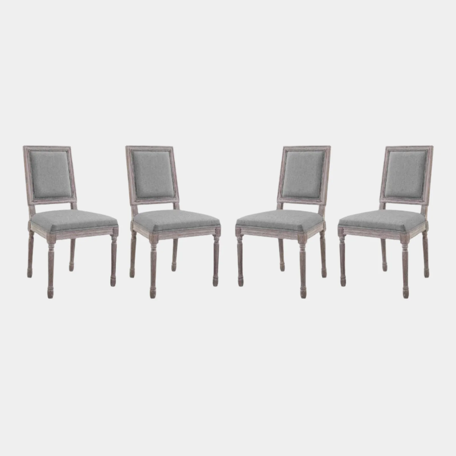 Court Dining Side Chair Upholstered Fabric Set of 4