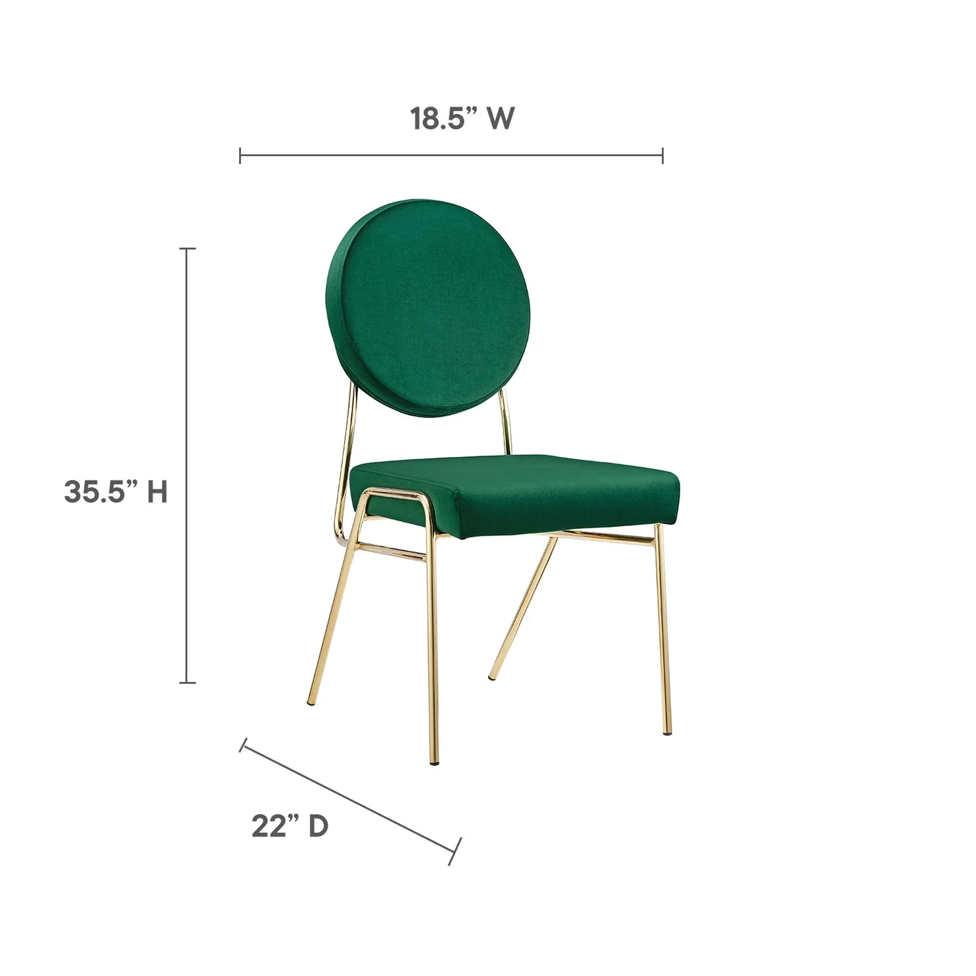 Craft Performance Velvet Dining Side Chair - Image 20