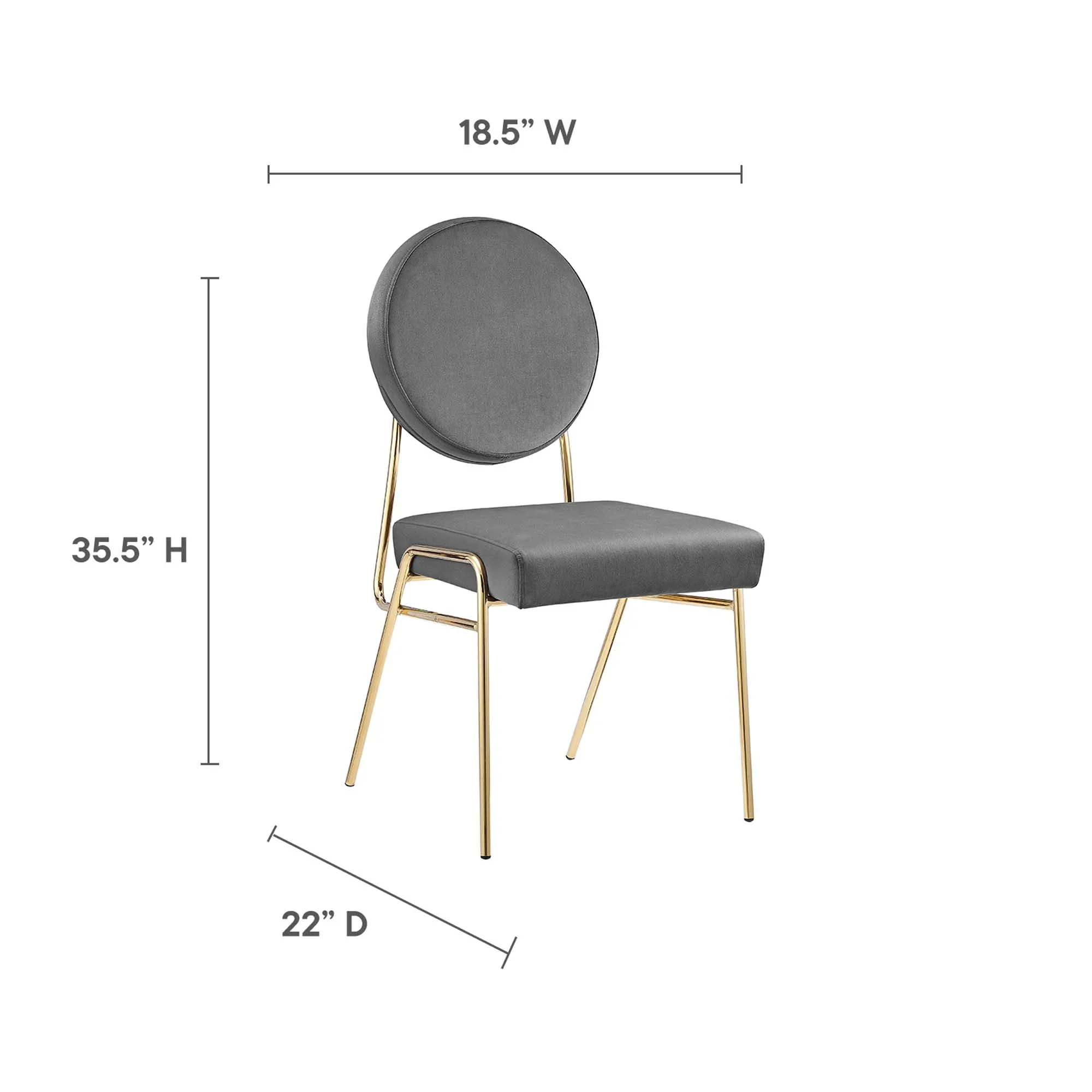 Craft Performance Velvet Dining Side Chair - Image 9