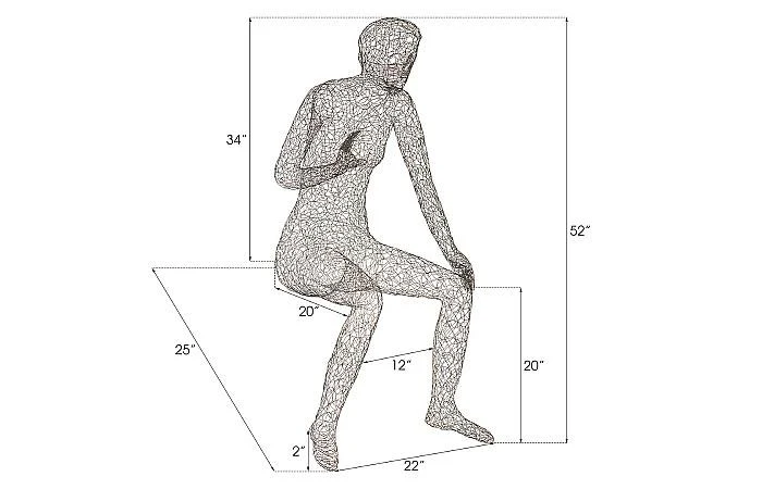 Crazy Wire Lounging Female - Image 5