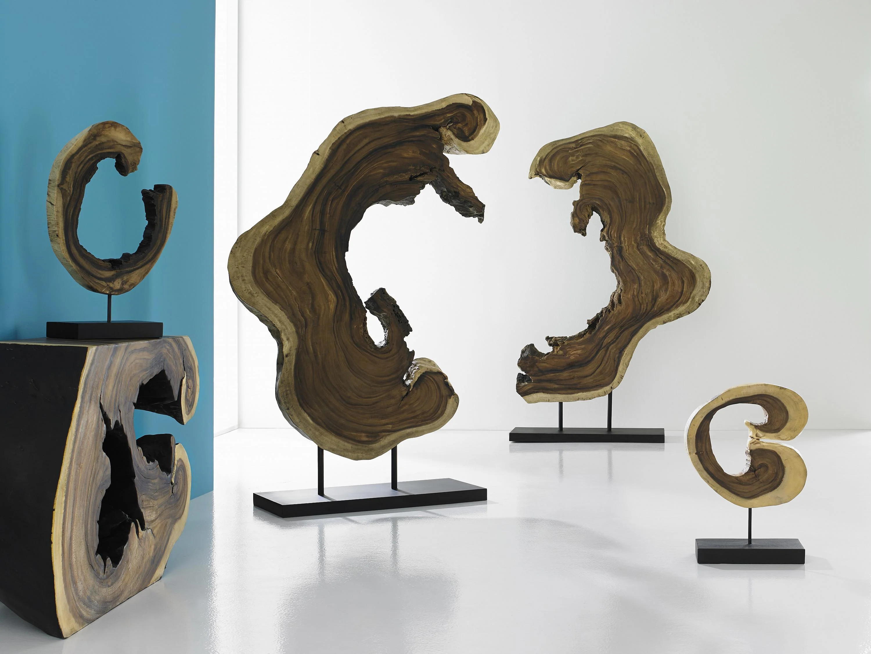 Creature Floor Sculpture on Stand, Natural - Image 14