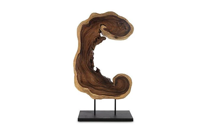 Creature Floor Sculpture on Stand, Natural - Image 5