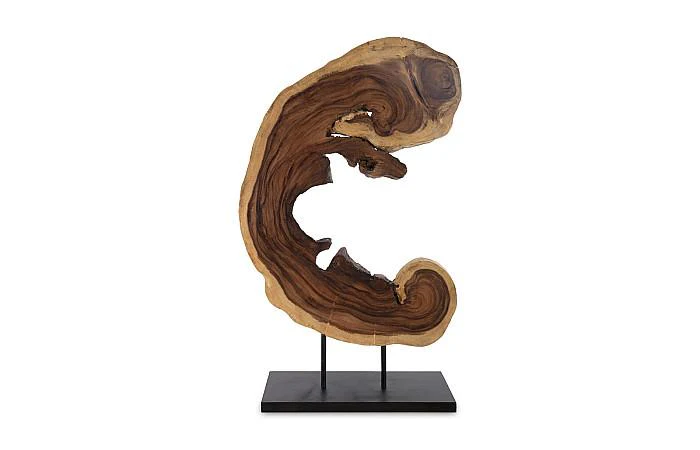 Creature Floor Sculpture on Stand, Natural - Image 6