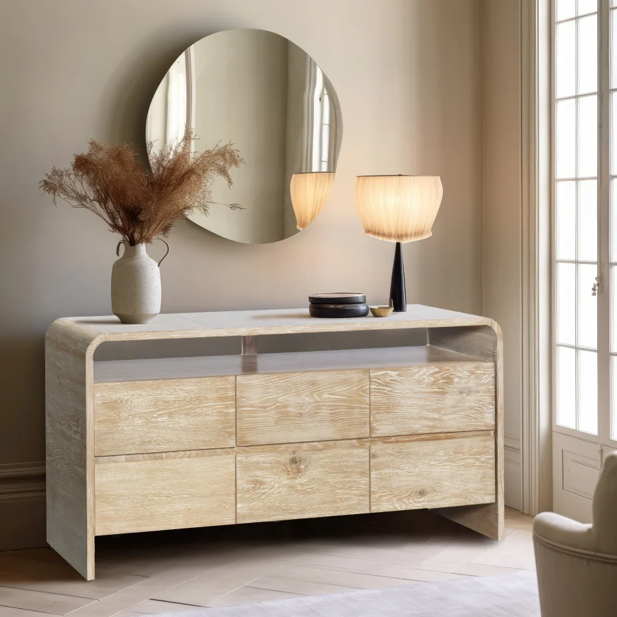 Cresthill Oak Wood Dresser - Image 2