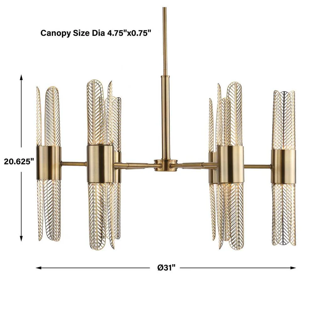 Cret, 12 Lt Chandelier - Image 11