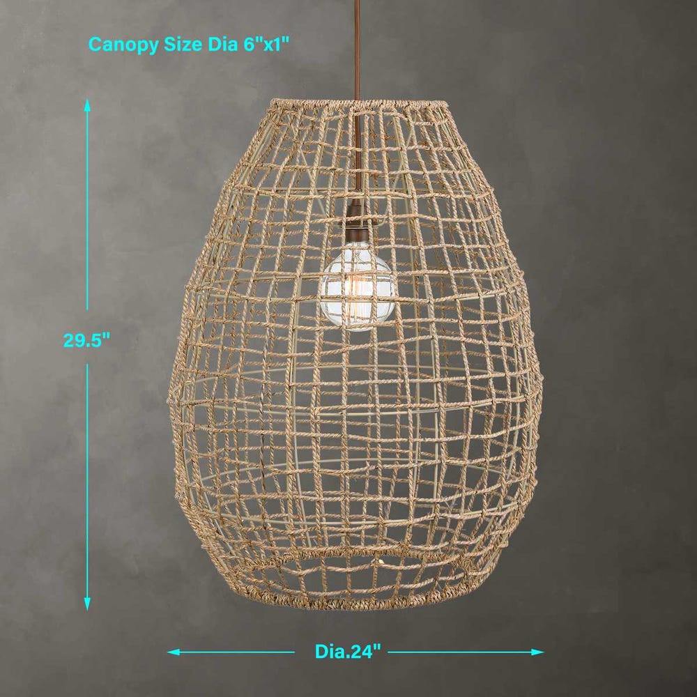 Cross Weave, 1 Lt Pendant - Image 9