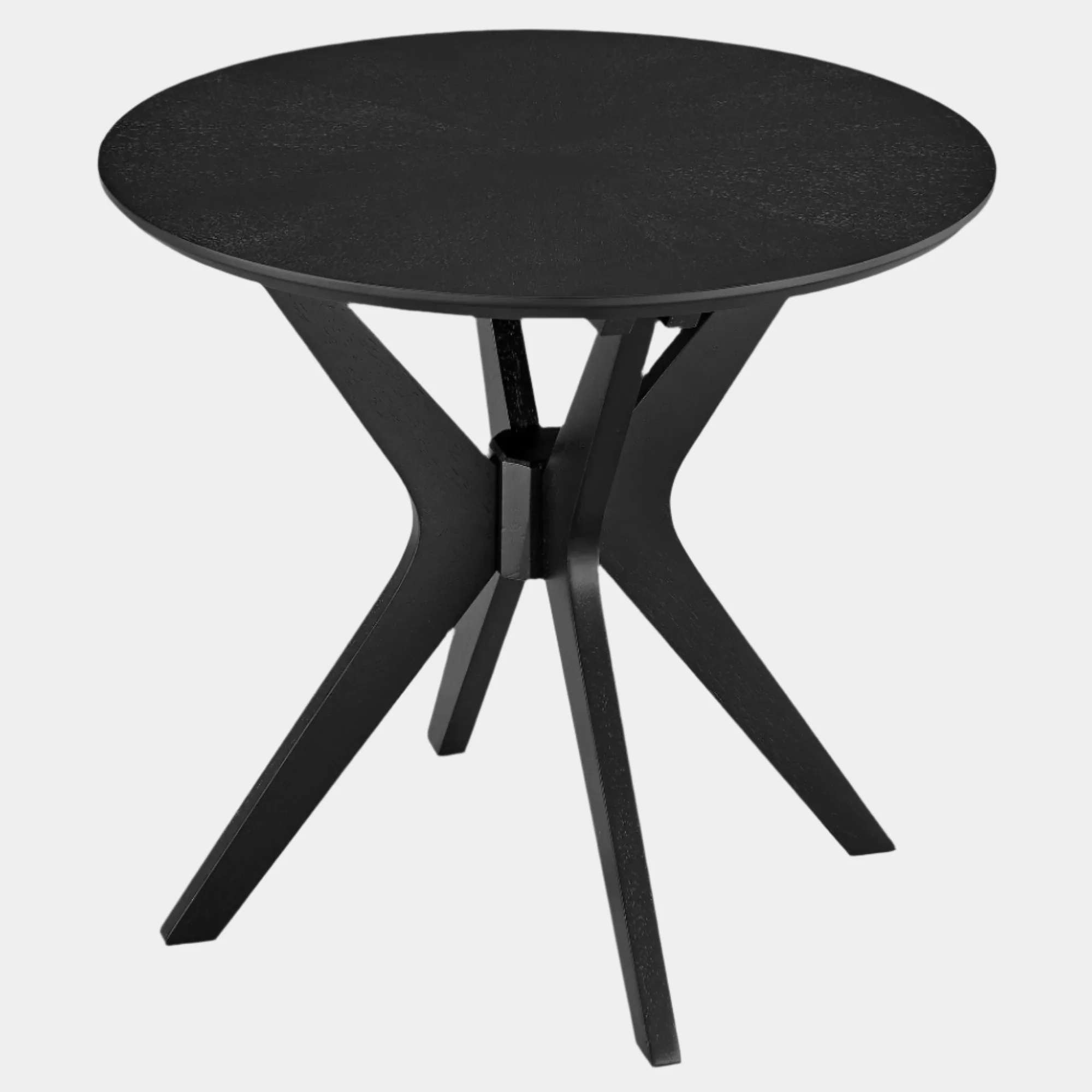Crossroads 24” Round Wood Side Table - Image 10