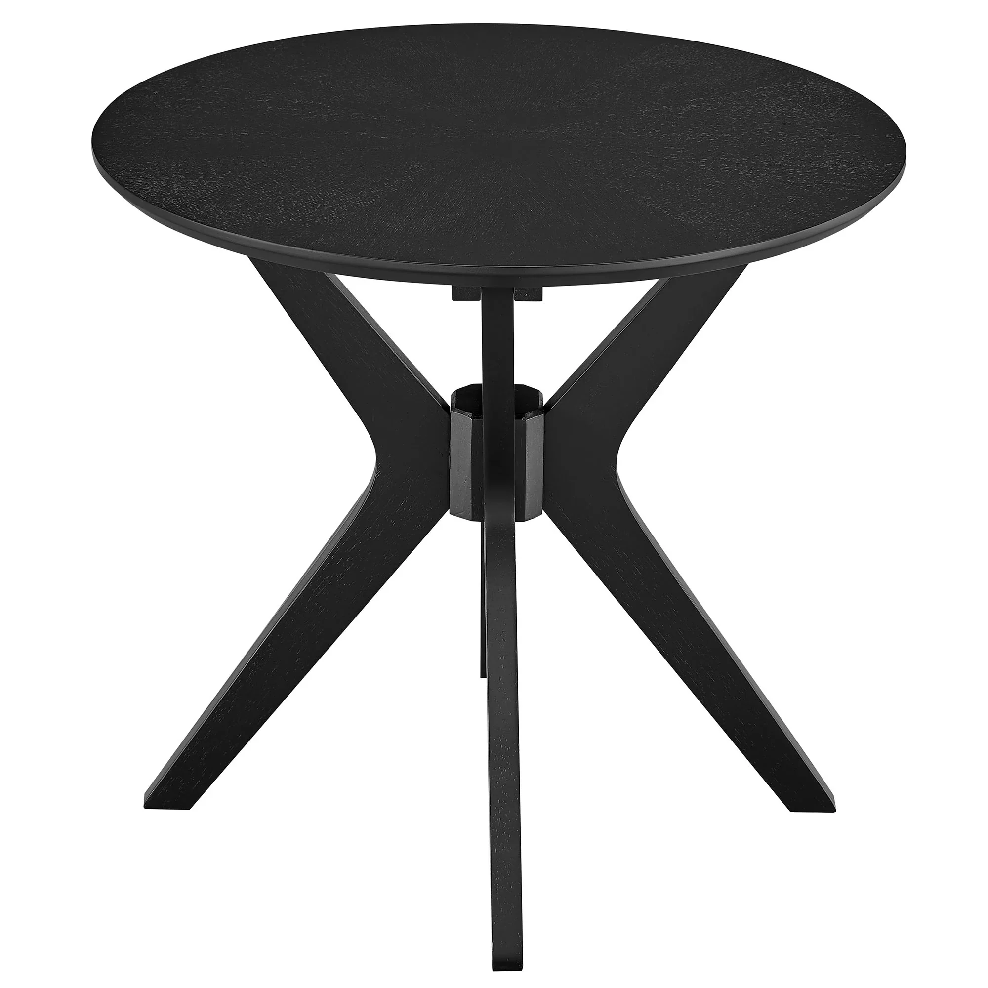 Crossroads 24” Round Wood Side Table - Image 13