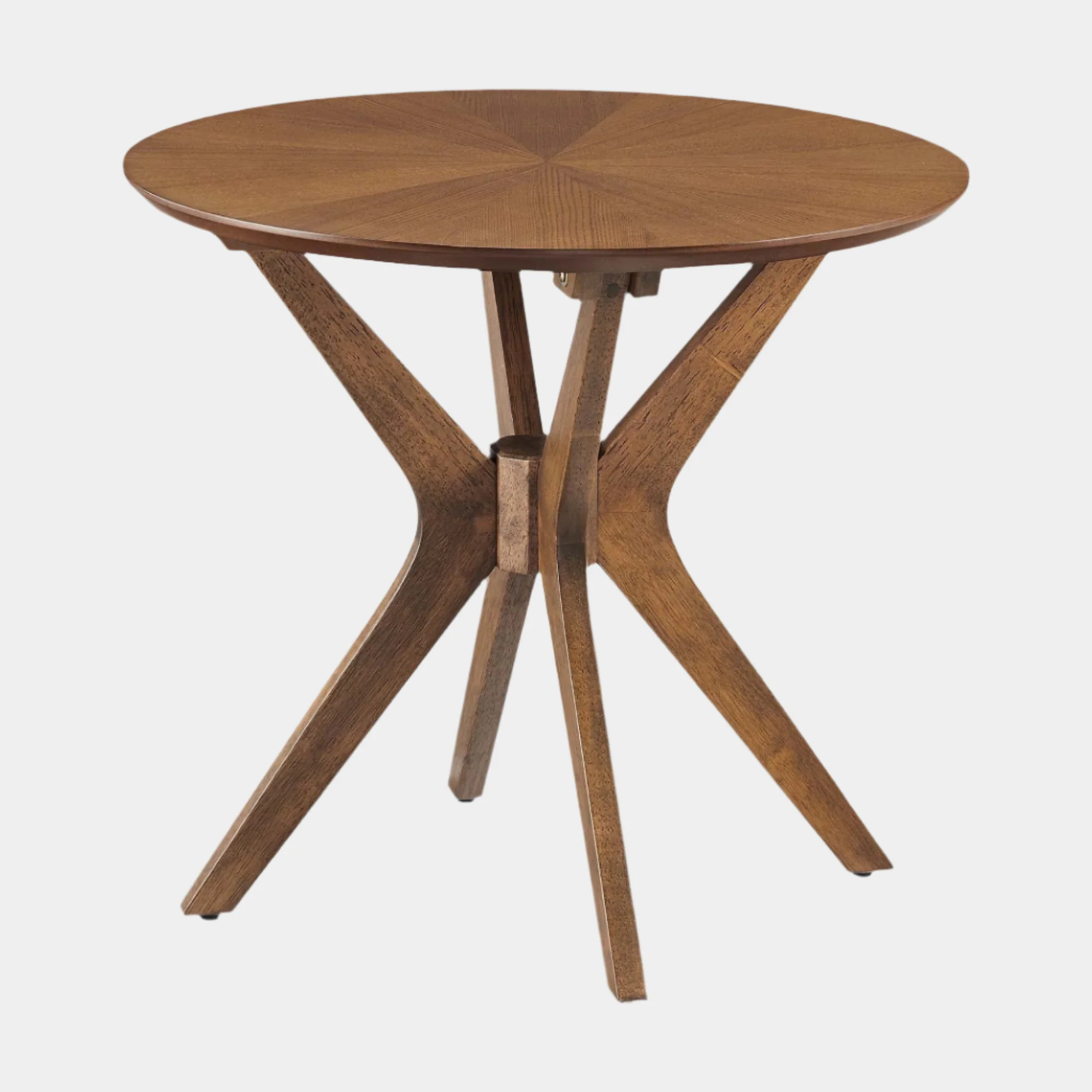 Crossroads 24” Round Wood Side Table - Image 18