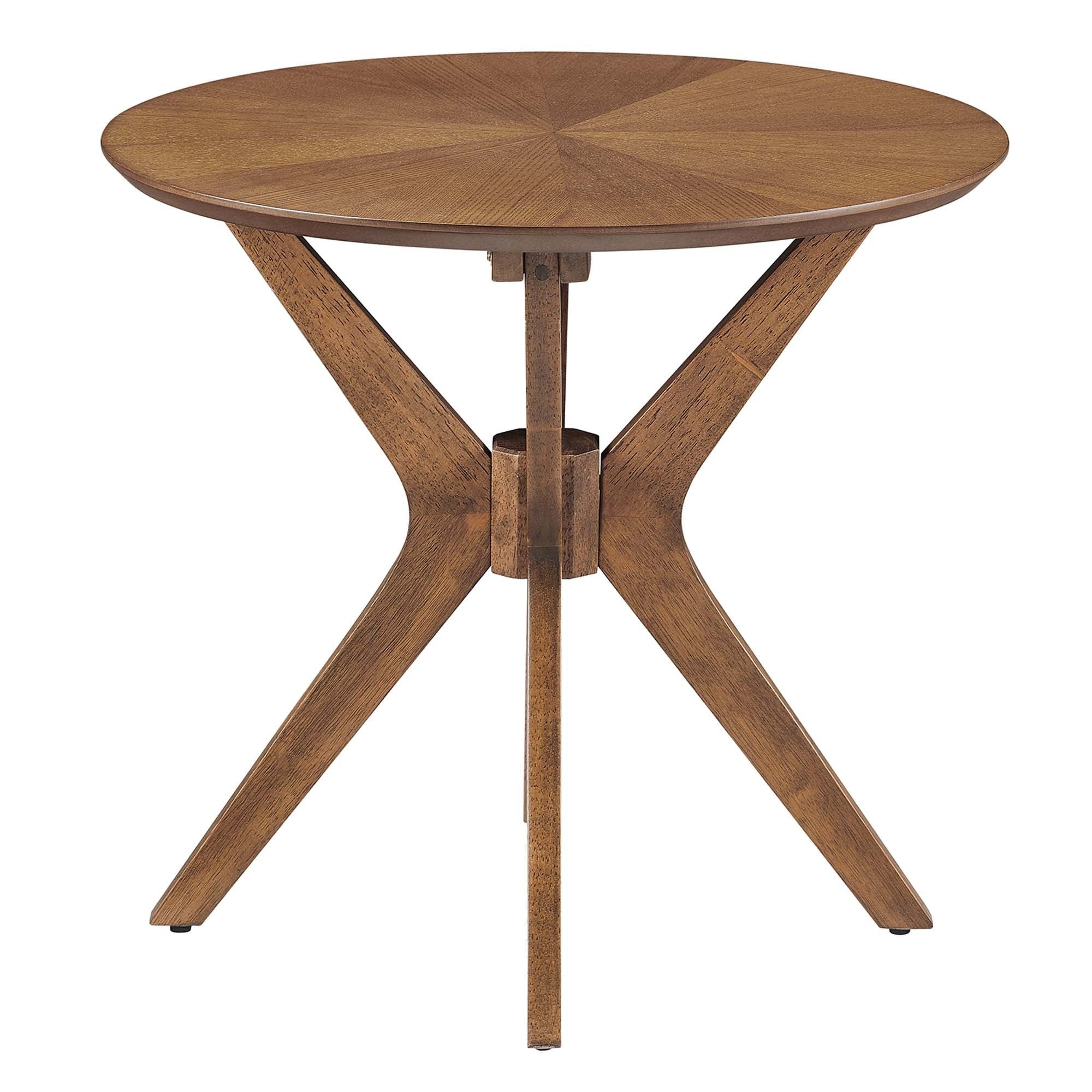 Crossroads 24” Round Wood Side Table - Image 22