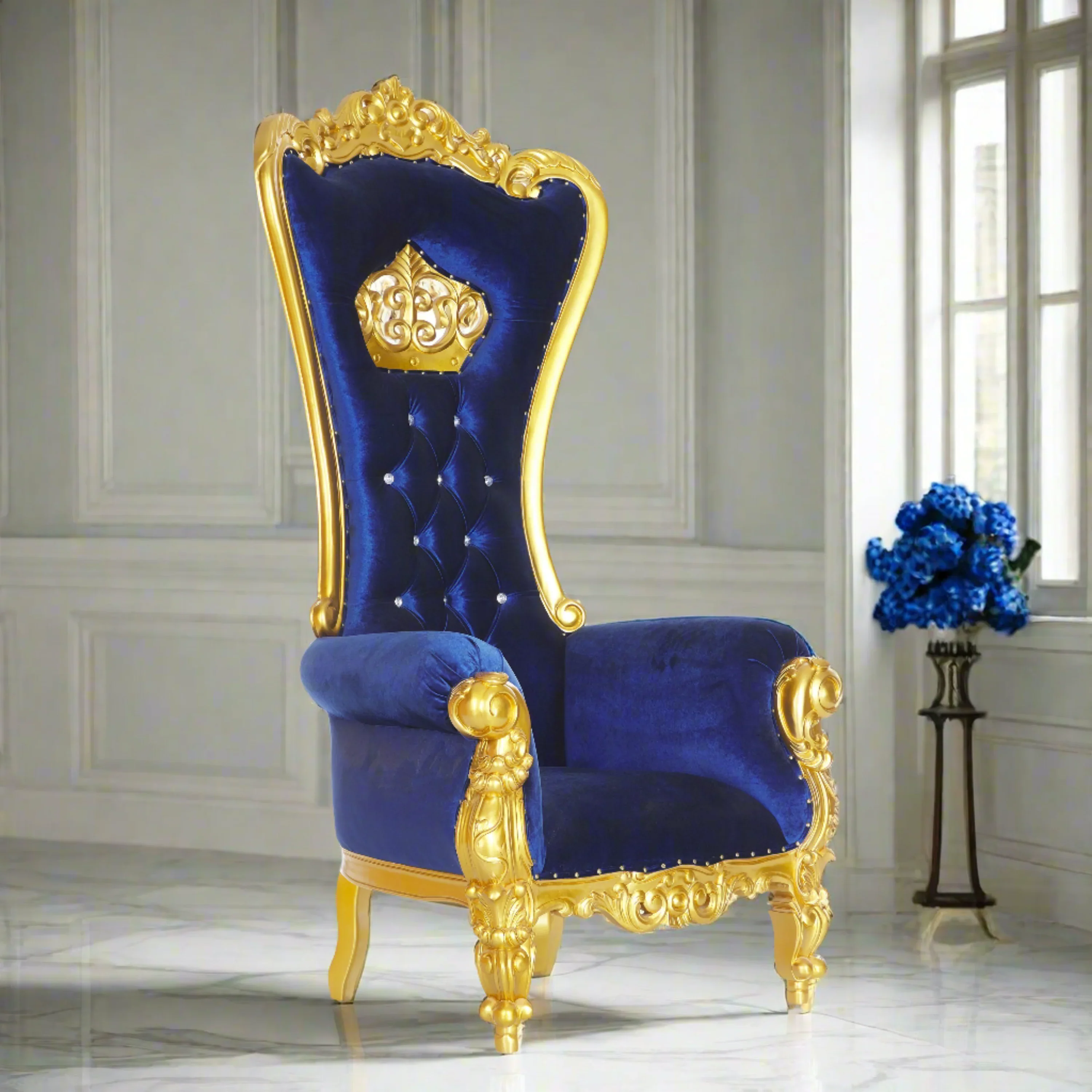 Crown Tiffany Throne Chair - Image 8