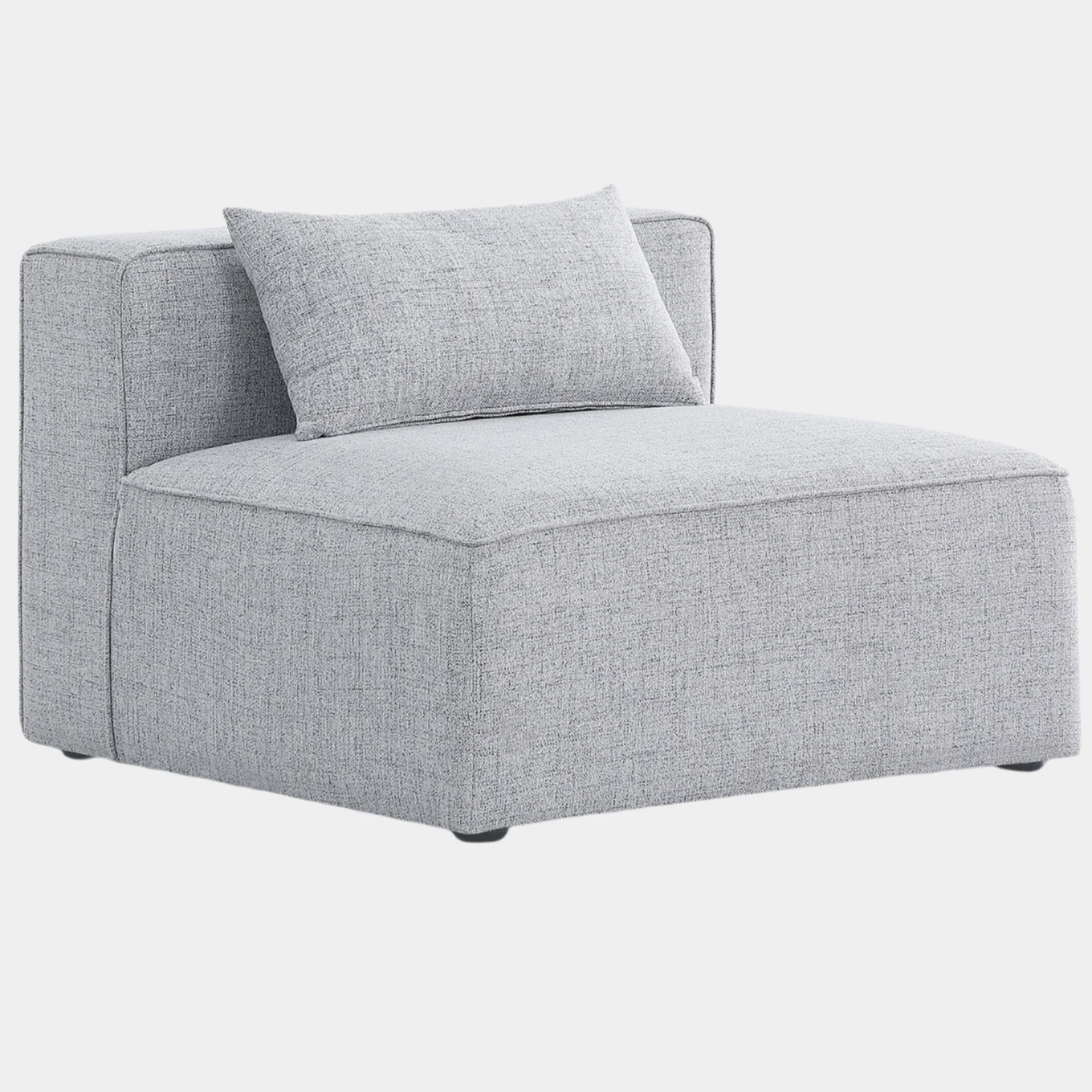 Cube Fabric Upholstered Armless Modular Chair
